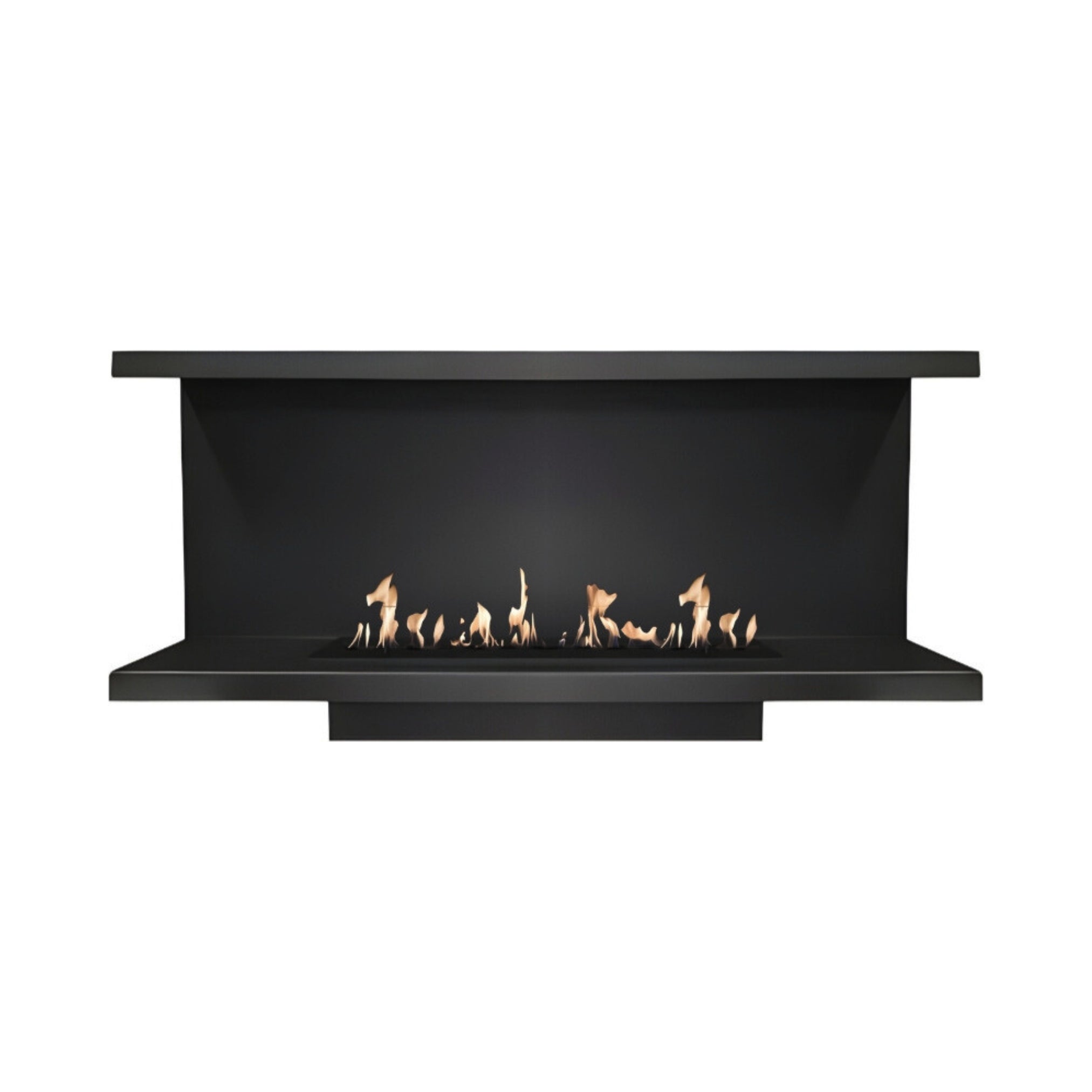 Made Three-sided built-in fireplace 110 cm