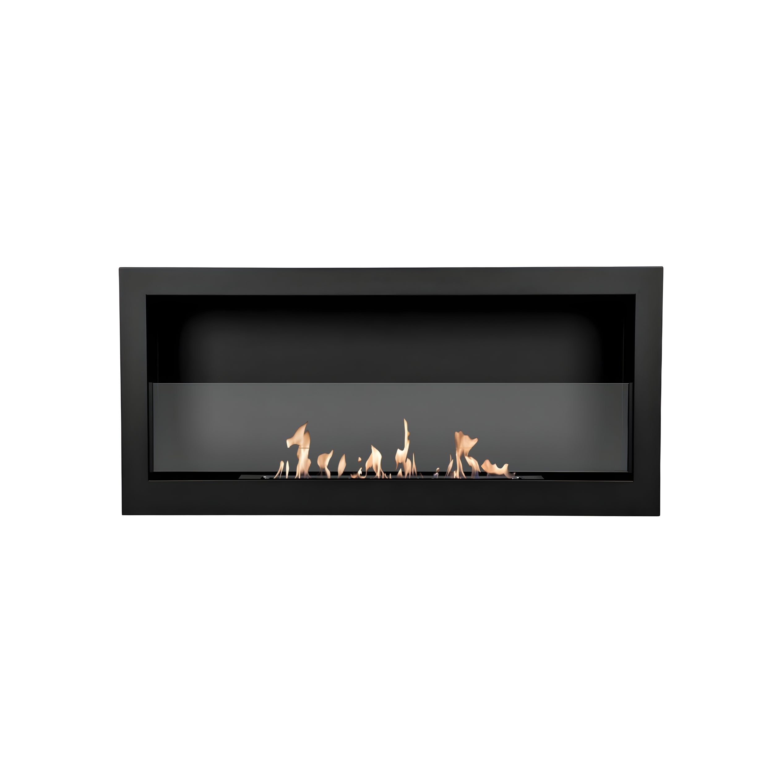 Bio Ethanol Wall Fireplace Black Box 90 cm