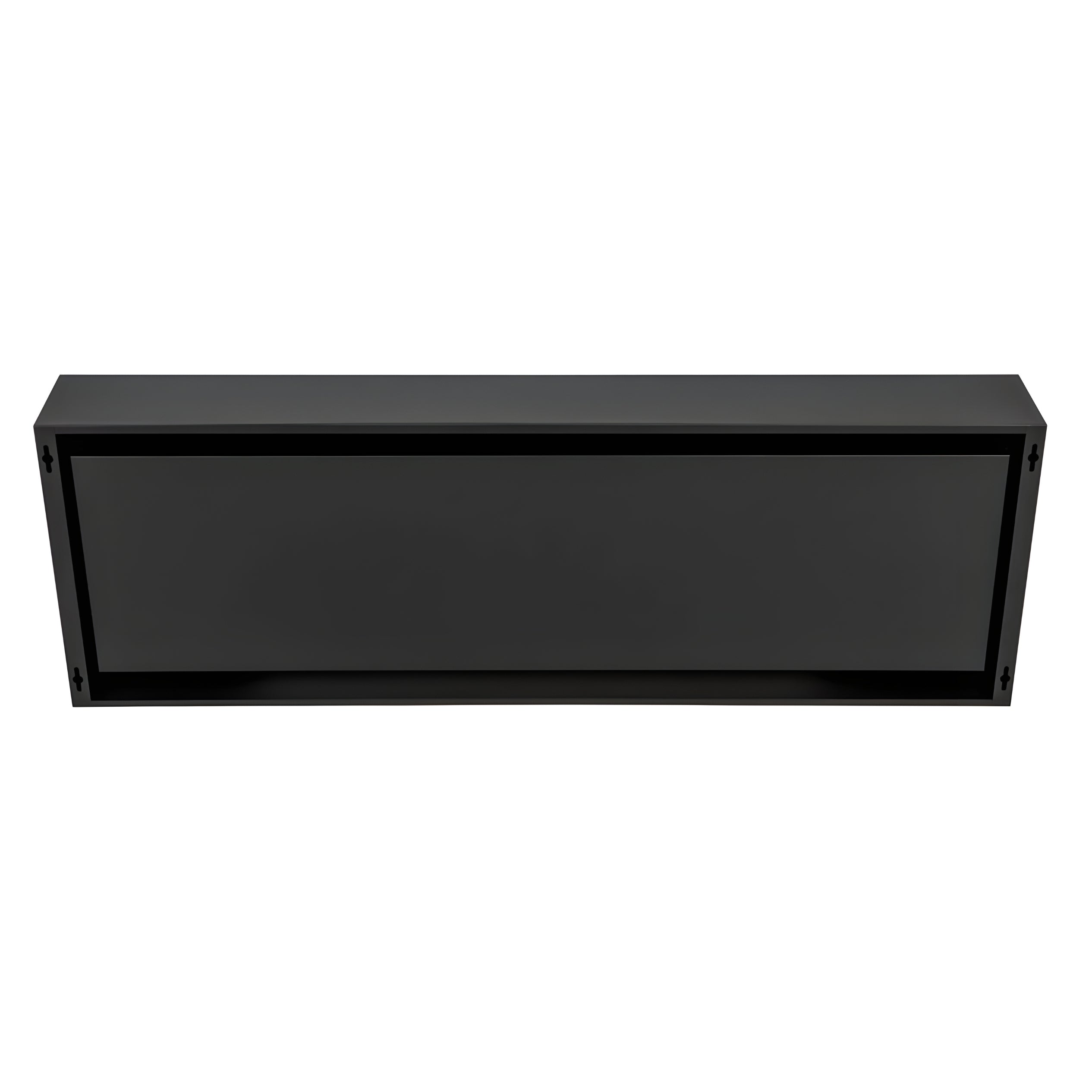 Bio Ethanol Wall Fireplace Black Box 120 cm