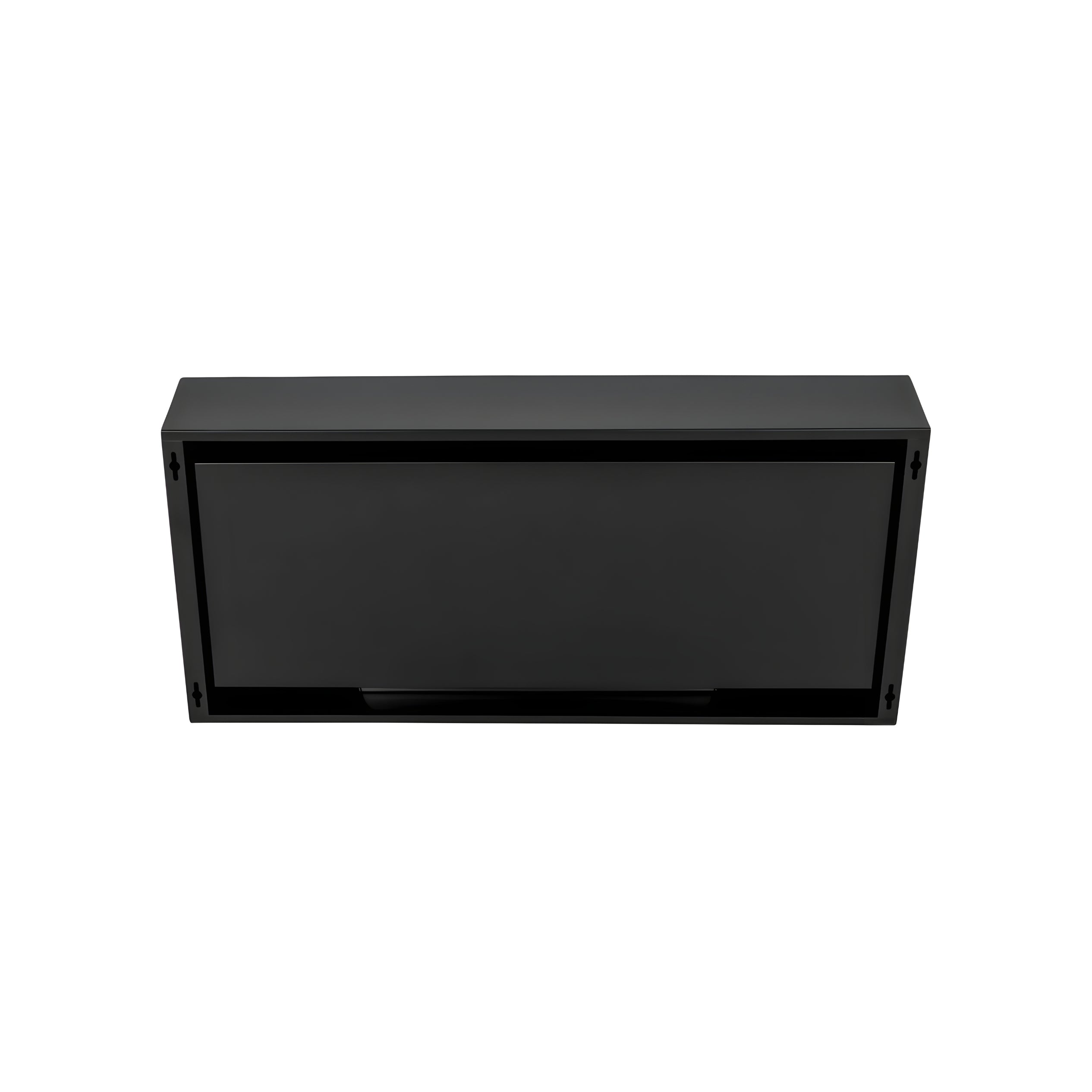 Bio Ethanol Wall Fireplace Black Box 90 cm