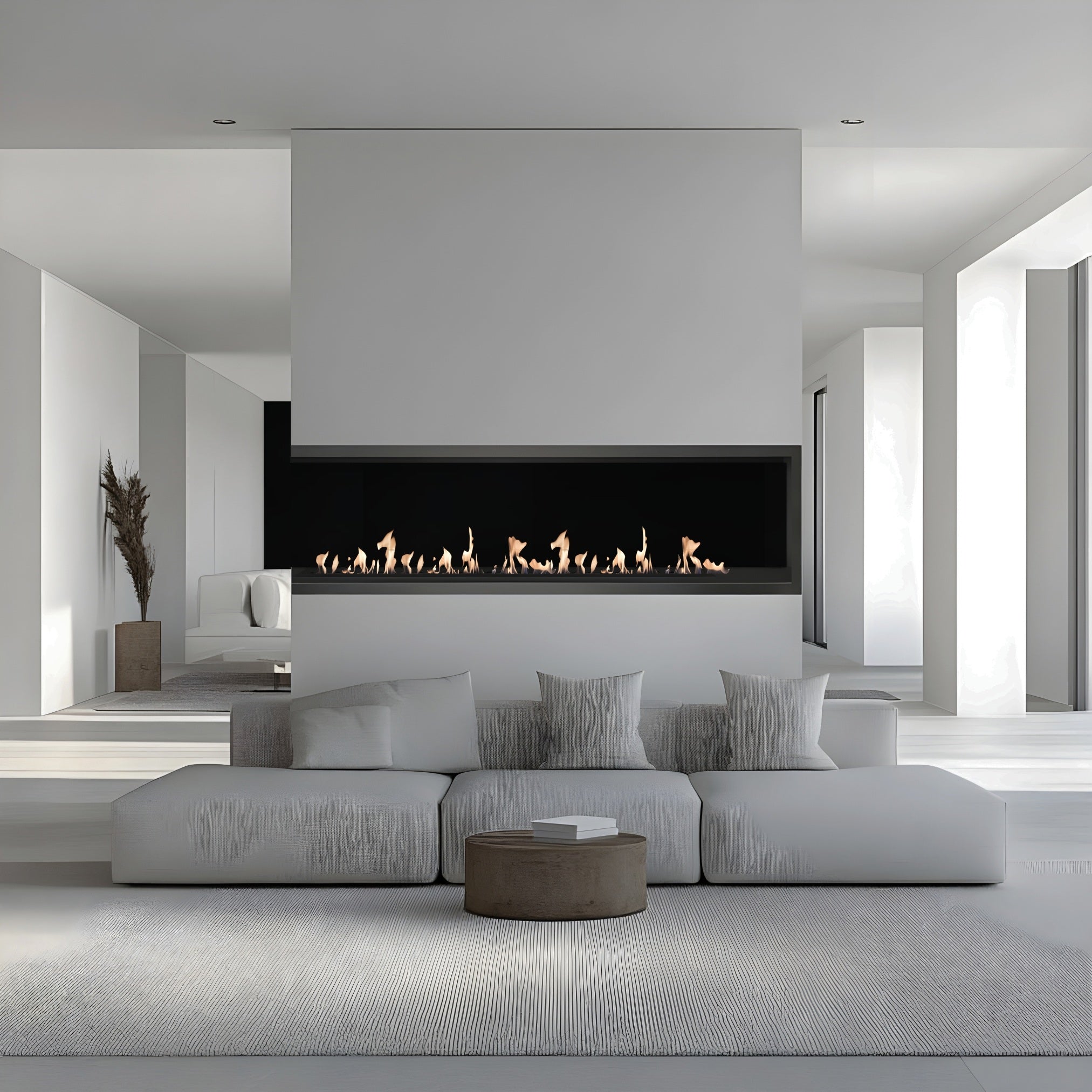 Saint U Shape Three-sided Built-in Fireplace 80 cm