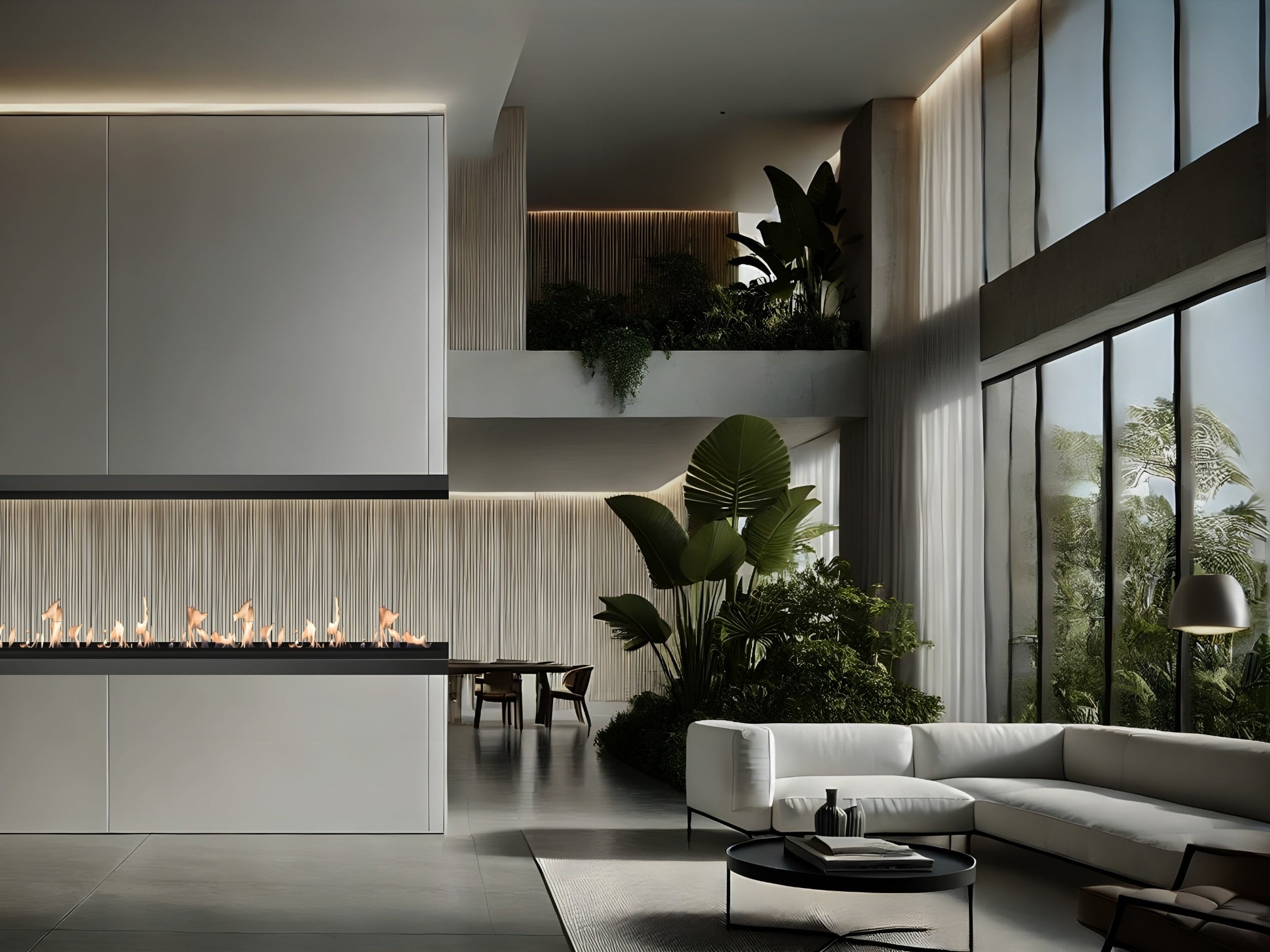 Saint U Shape Three-sided Built-in Fireplace 80 cm