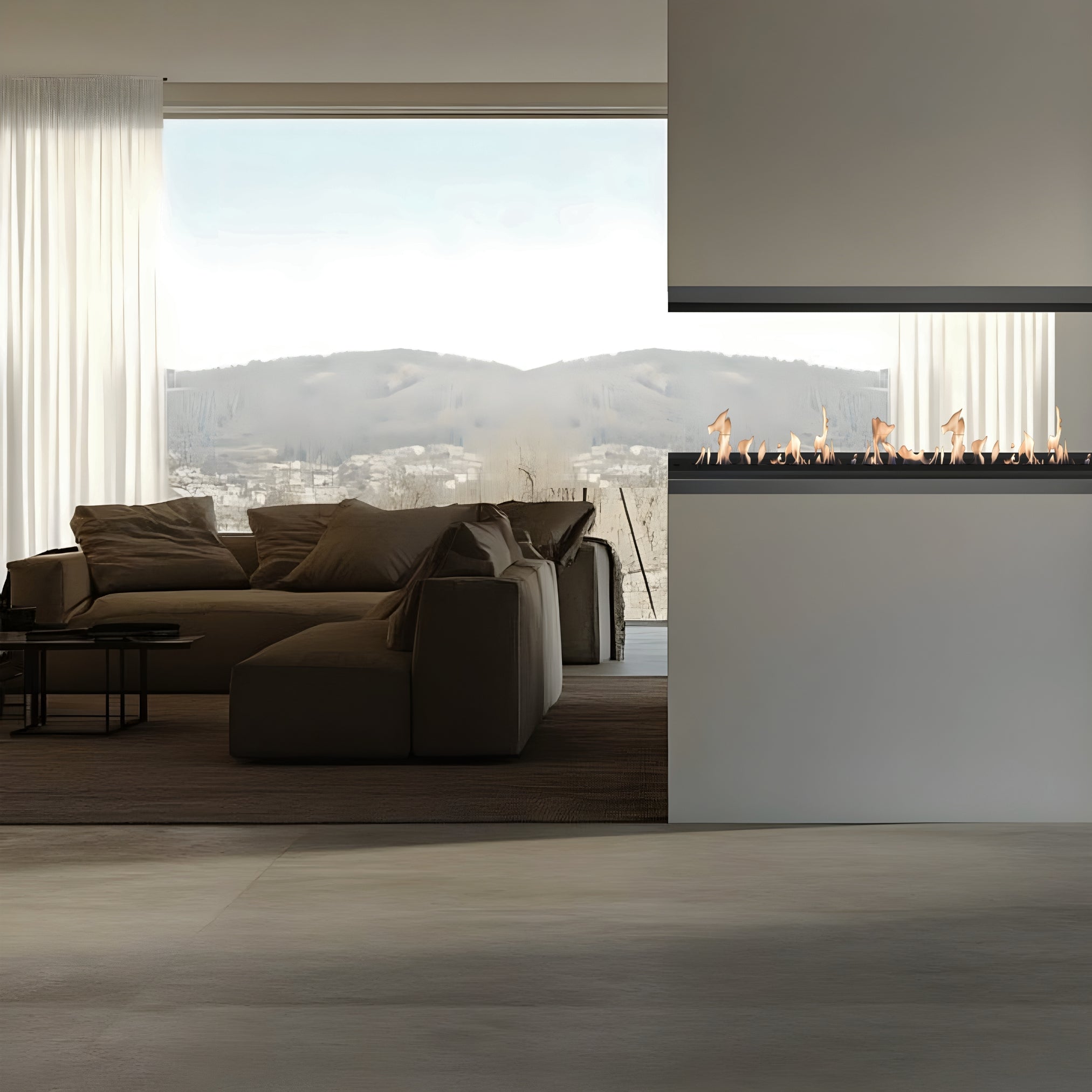 Saint U Shape Three-sided Built-in Fireplace 80 cm