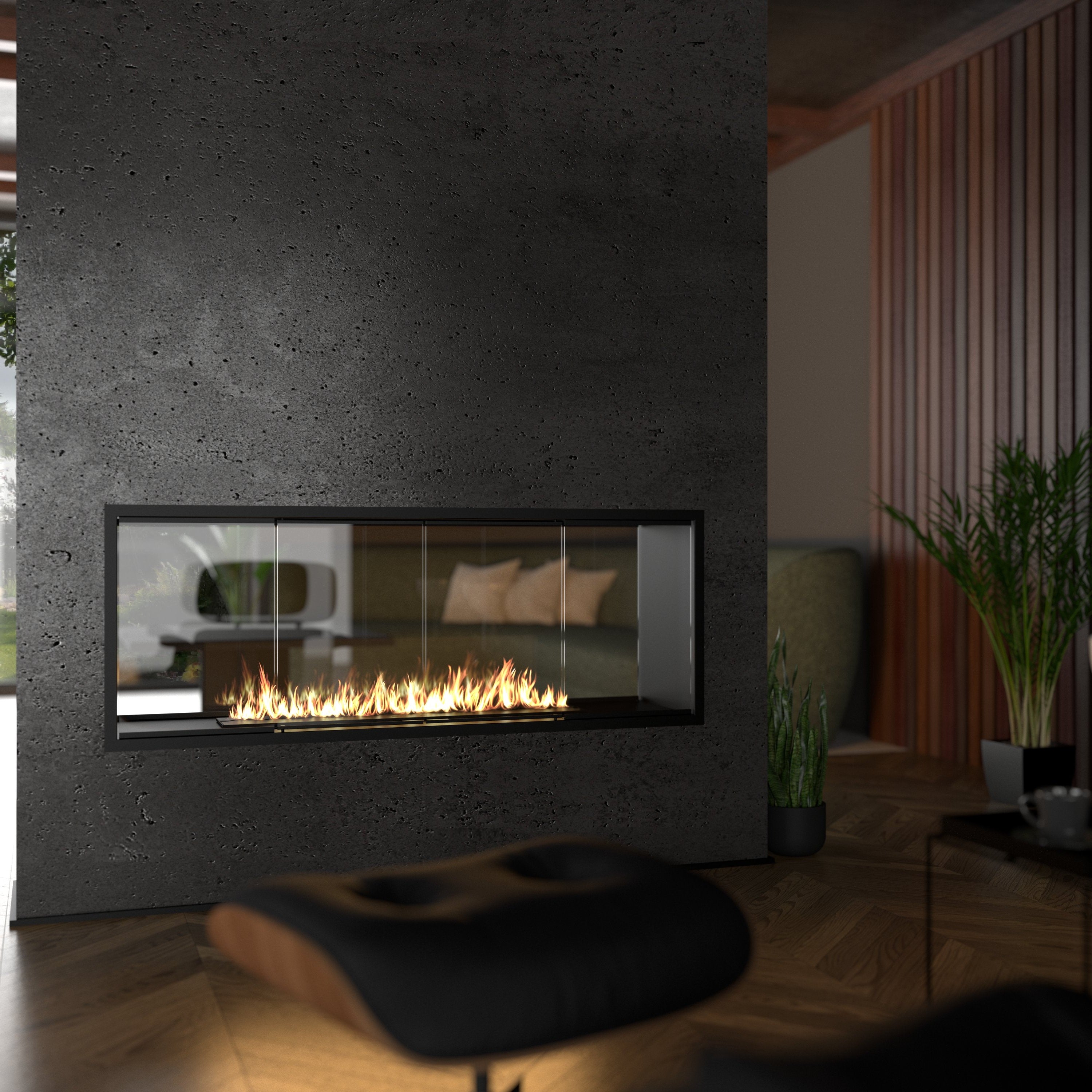 Fame See-Through Fireplace 70 cm