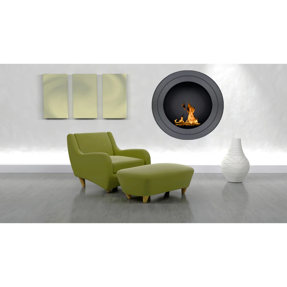 Care Bio Ethanol Wall Fireplace D80 cm
