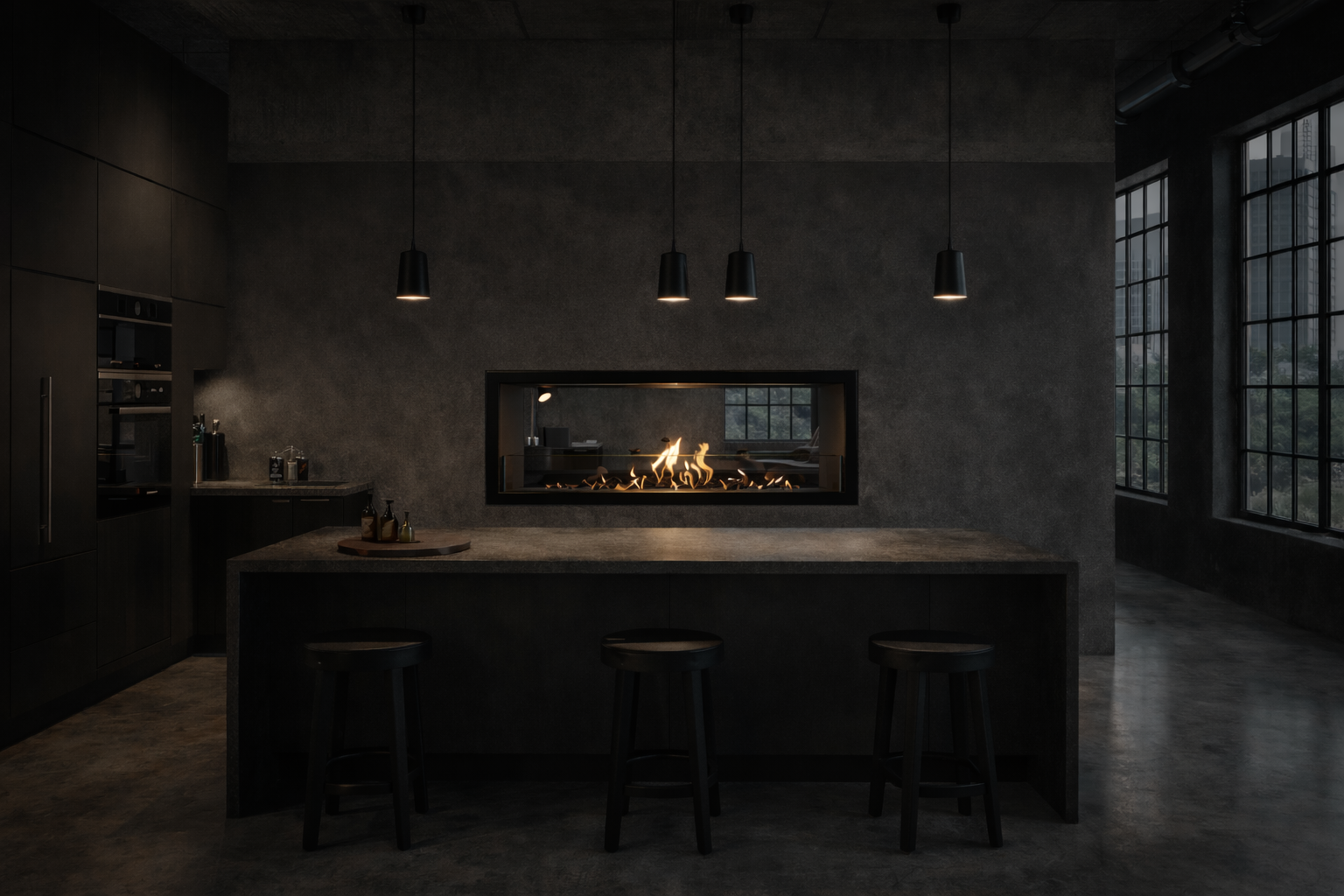 Fame See-Through Bio Ethanol Fireplace 80 cm