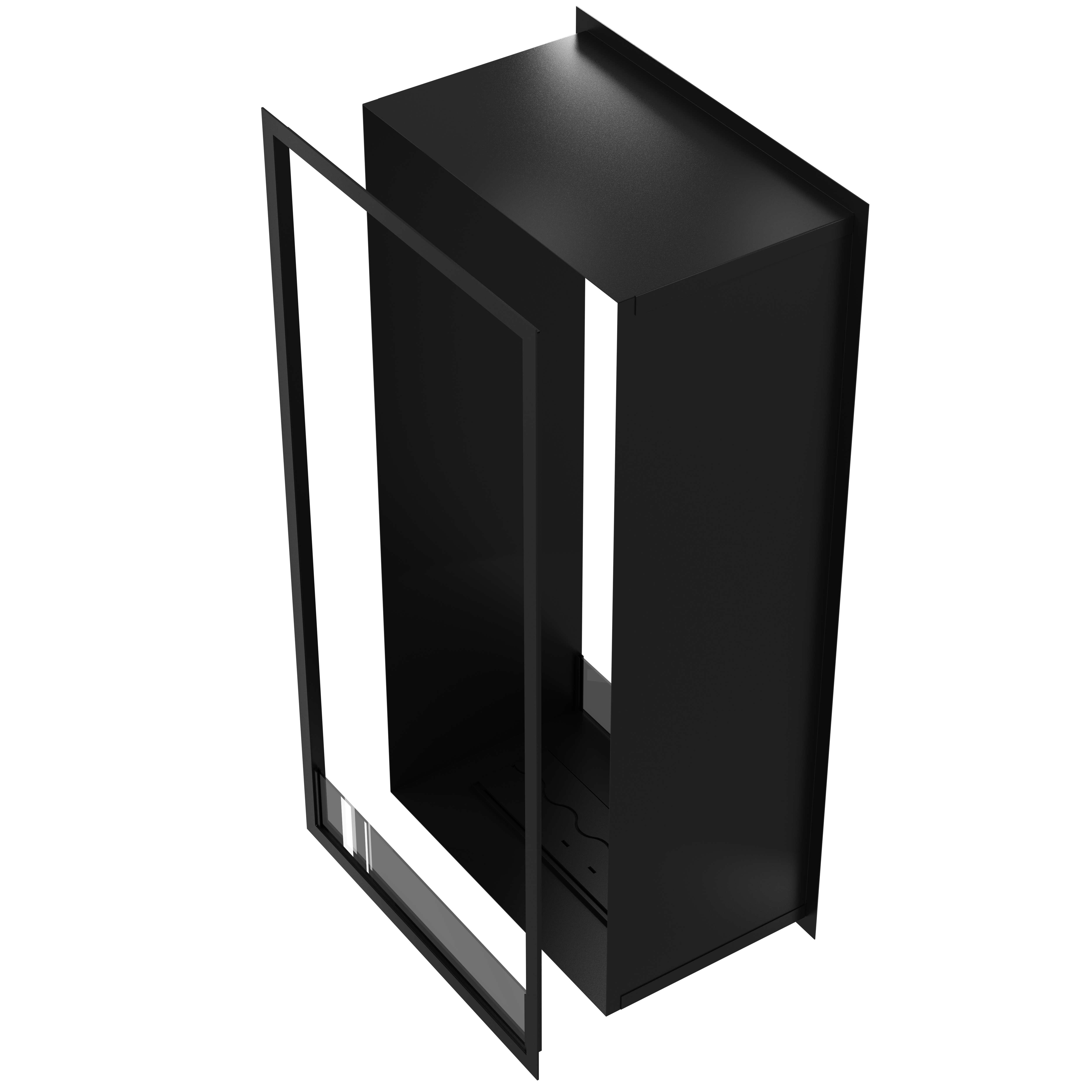 Fame Vertical See-Through Bio Ethanol Fireplace 100 x 120 cm