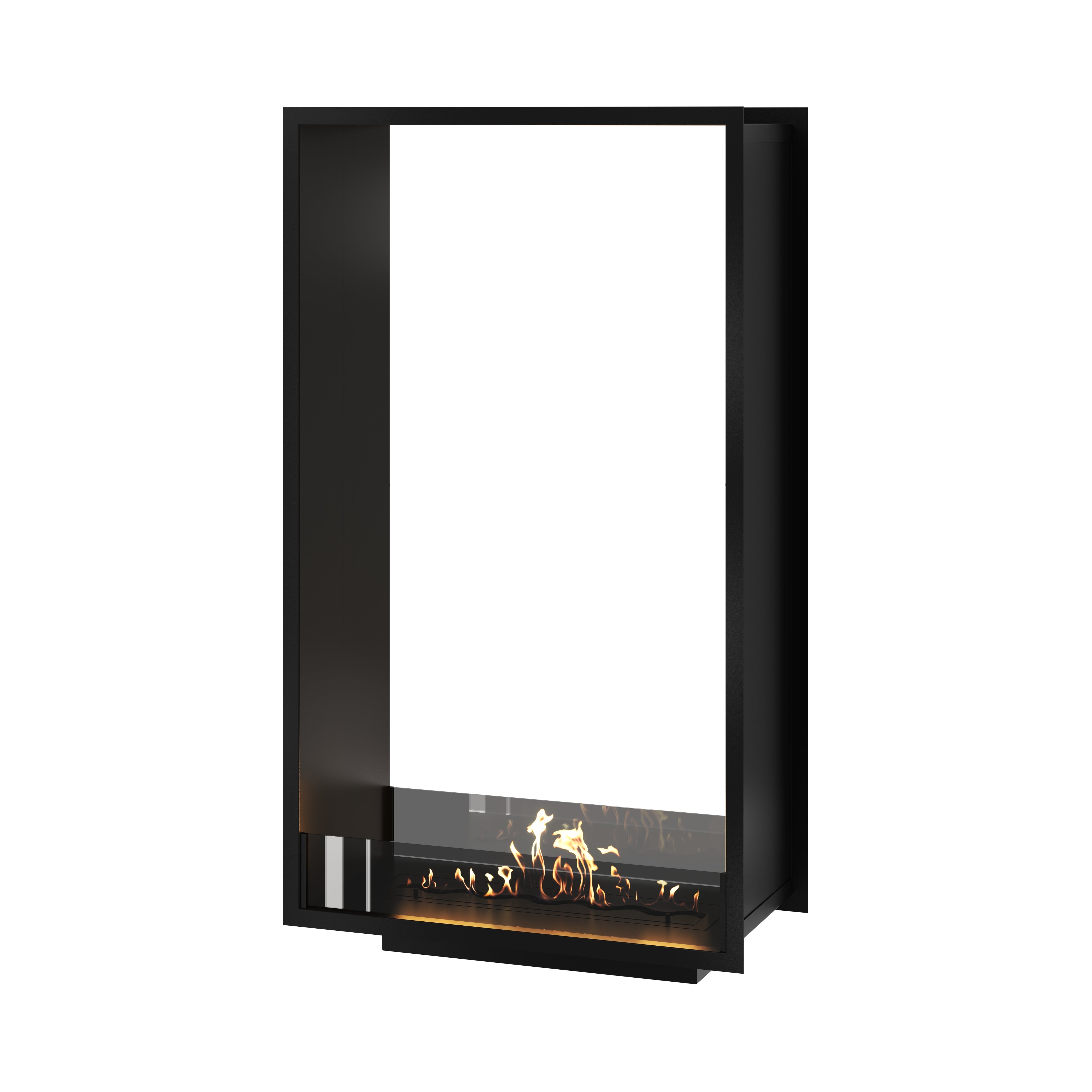 Fame Vertical See-Through Bio Ethanol Fireplace 80 x 140 cm