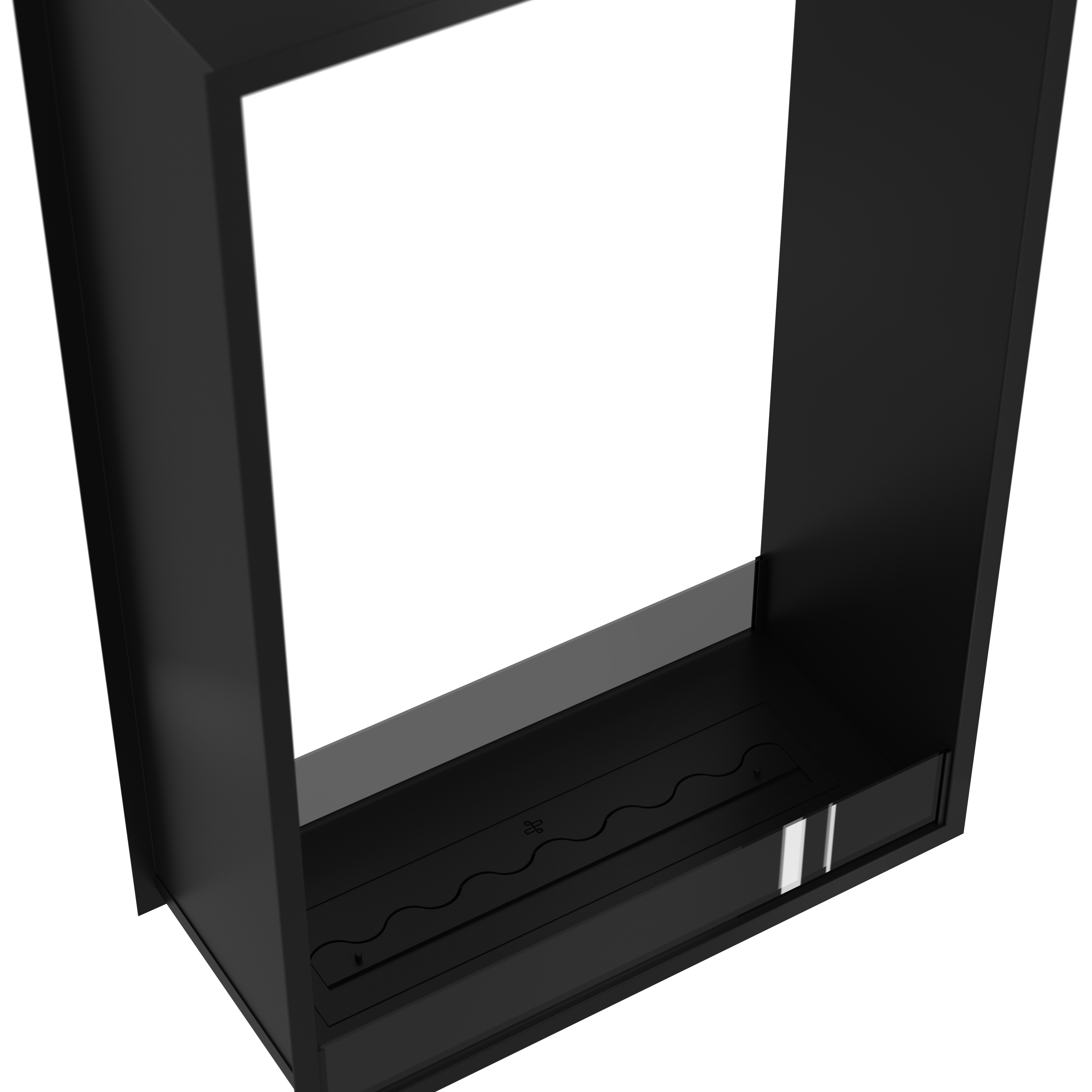 Fame Vertical See-Through Bio Ethanol Fireplace 90 x 120 cm