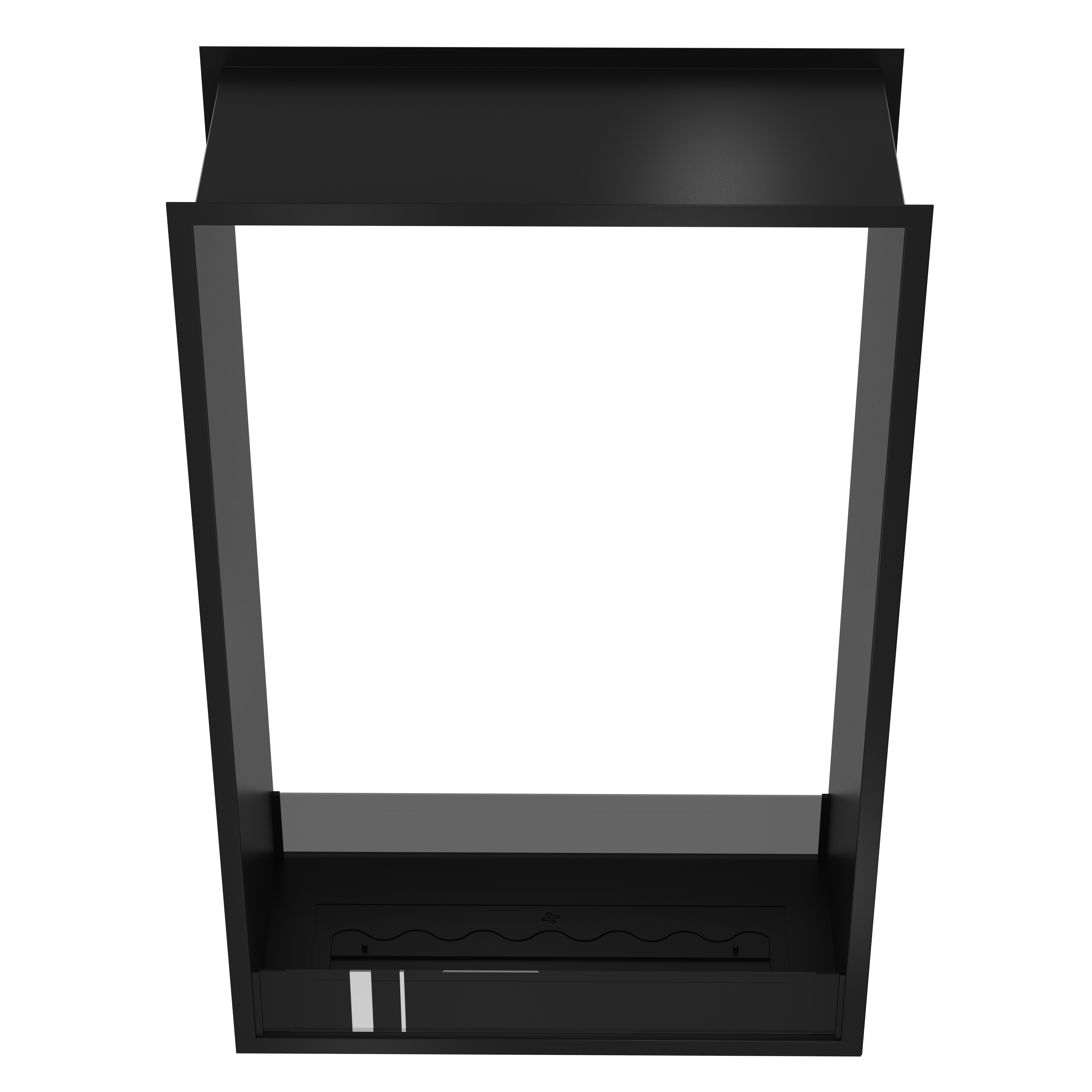 Fame Vertical See-Through Bio Ethanol Fireplace 90 x 120 cm