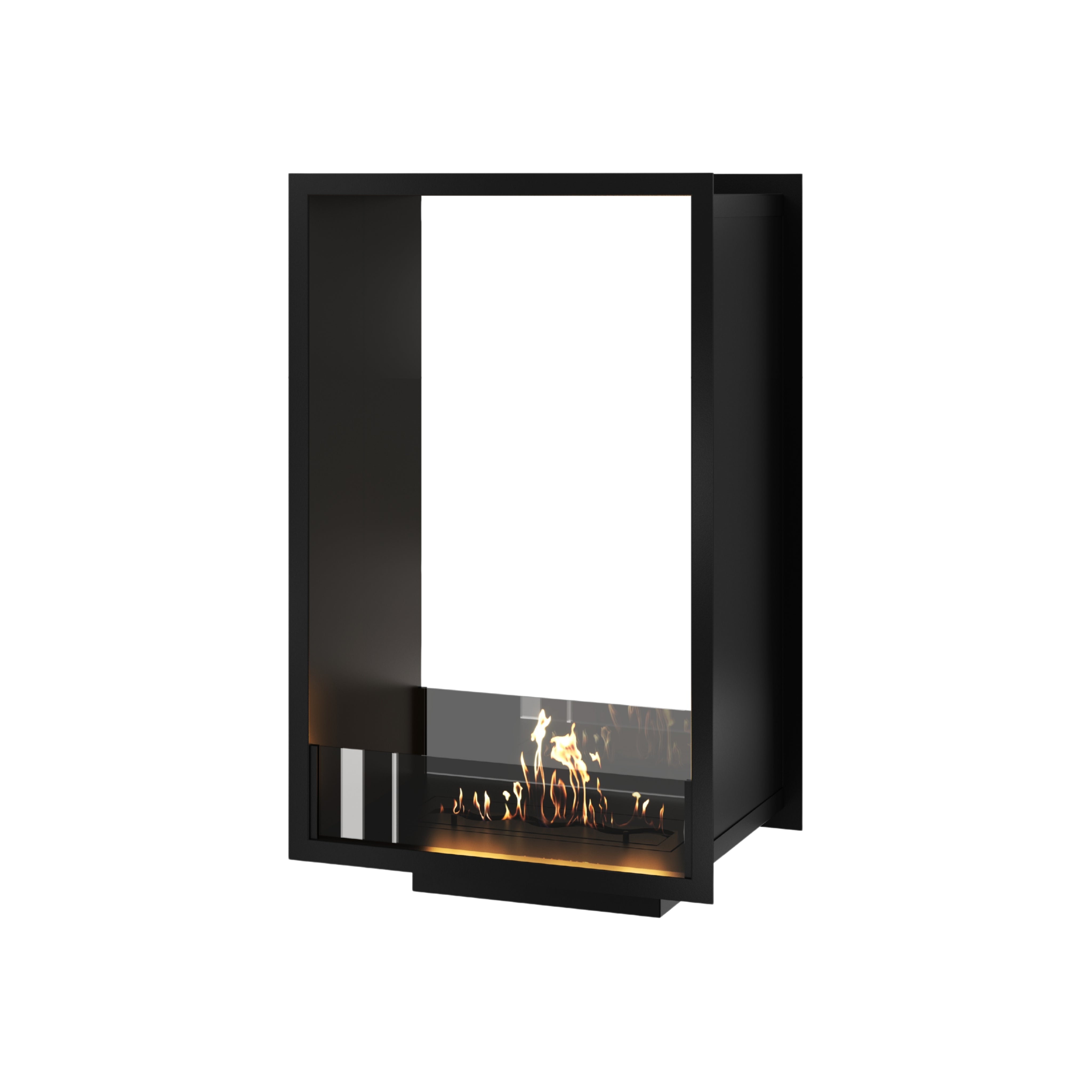 Fame Vertical See-Through Bio Ethanol Fireplace 60 x 100 cm
