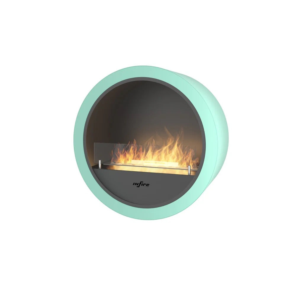 Incyrcle Mint Wall Fireplace D70 CM