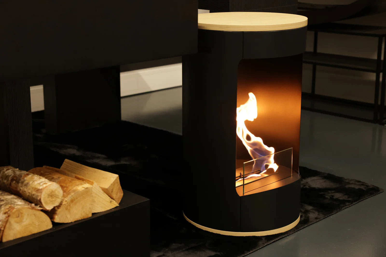 Madira Bio Ethanol Freestanding Fireplace H74 cm