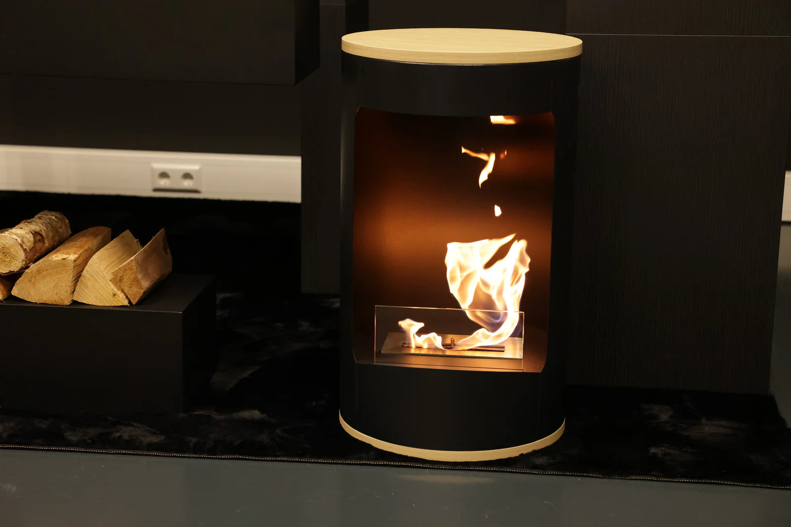 Madira Bio Ethanol Freestanding Fireplace H74 cm