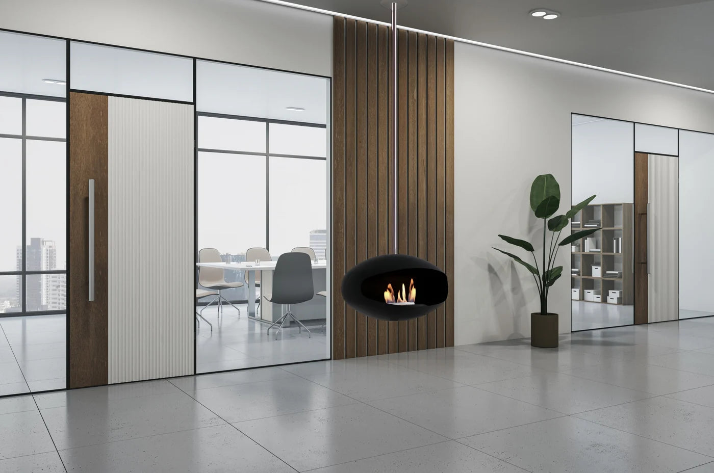 Selected Bio Ethanol Ceiling Fireplace D60 cm