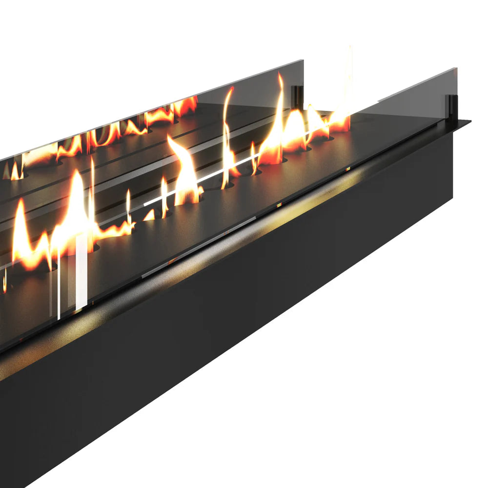 Solo Insert Fireplace With Glass 130 cm