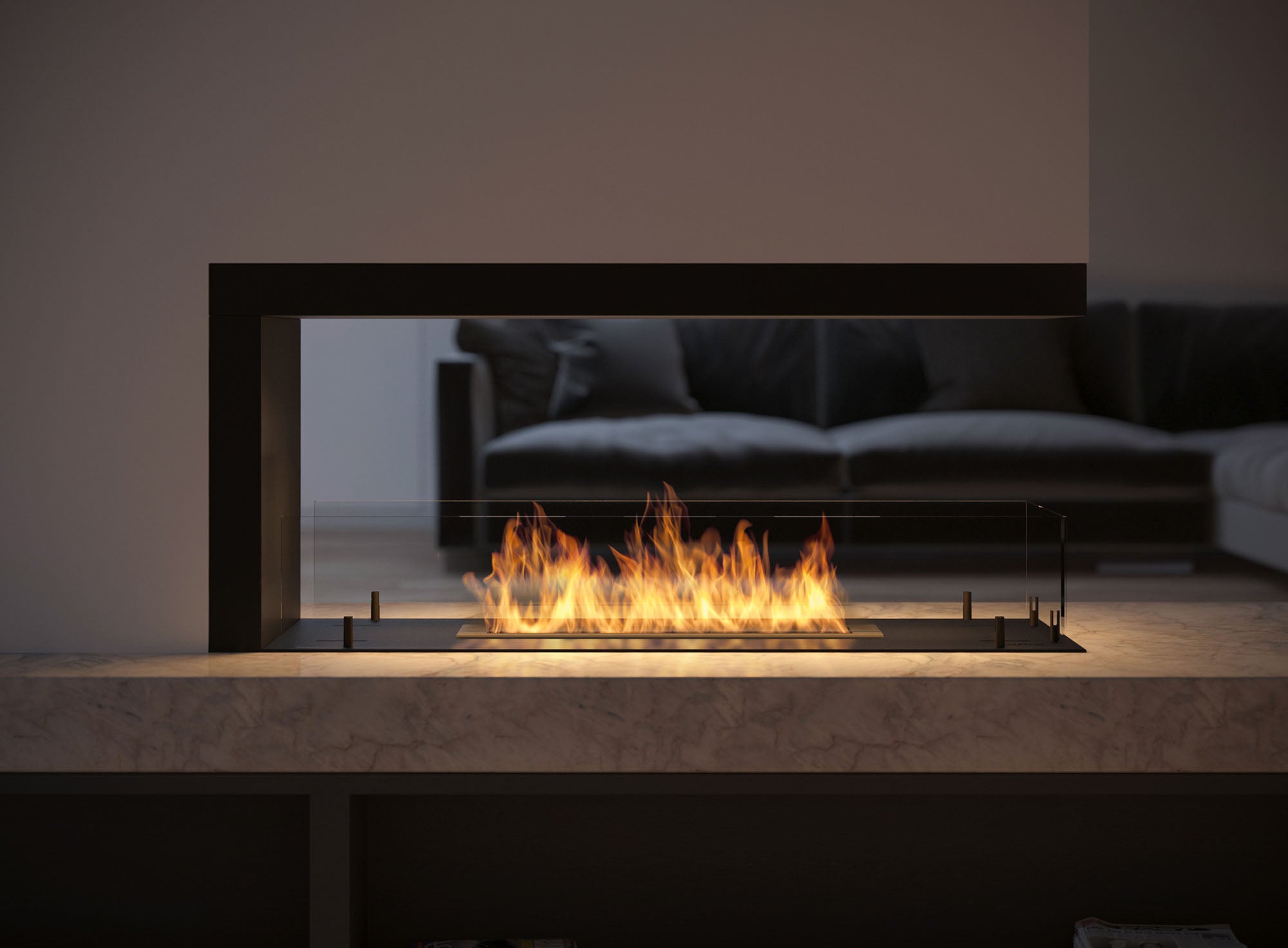 INSIDE U Bio Ethanol Built-In Fireplaces