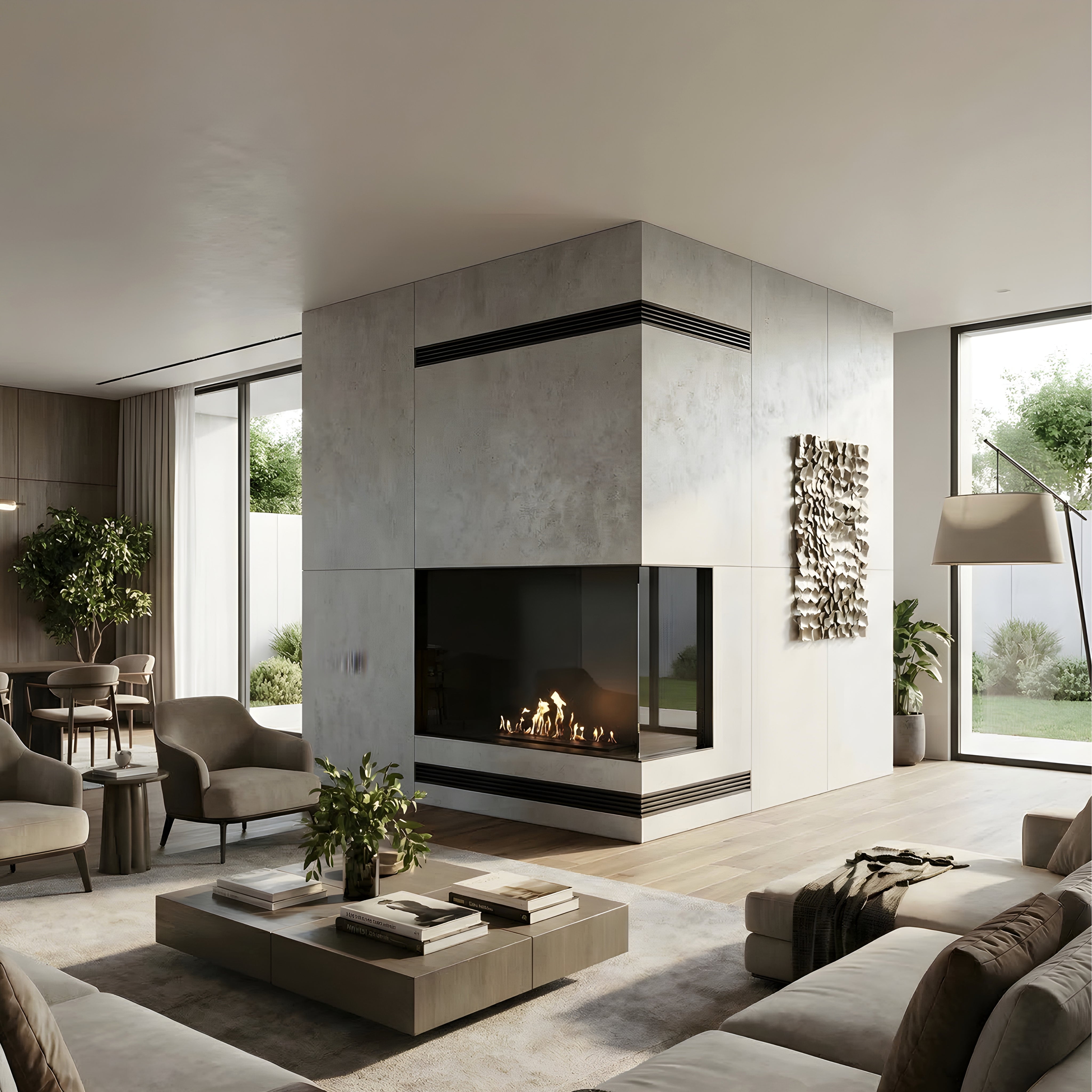 Image of Bio Ethanol Corner Fireplaces