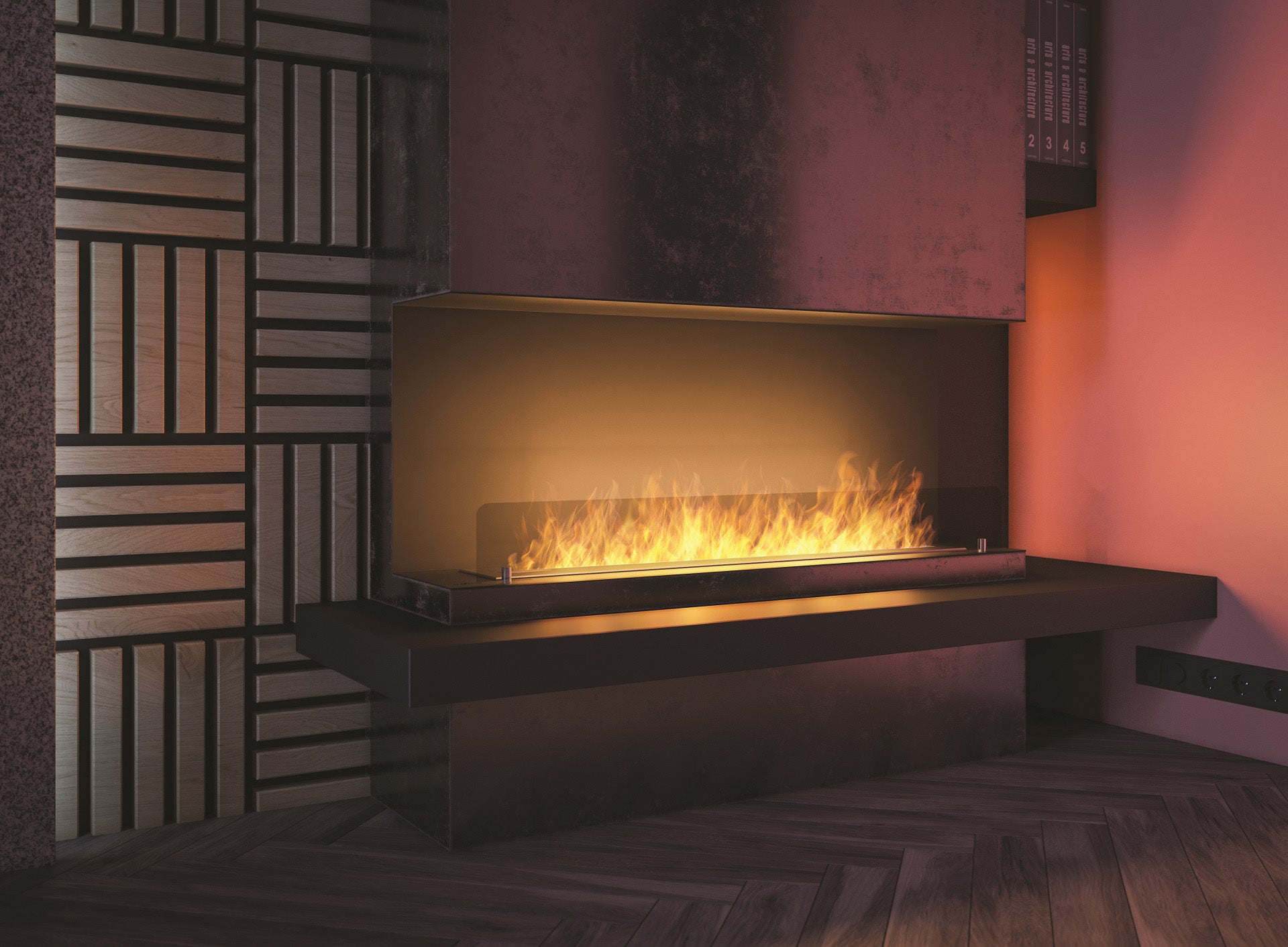 Bio Ethanol Three-sided Fireplaces