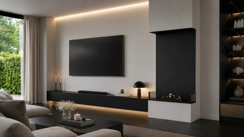 Made roomdivider with low glass