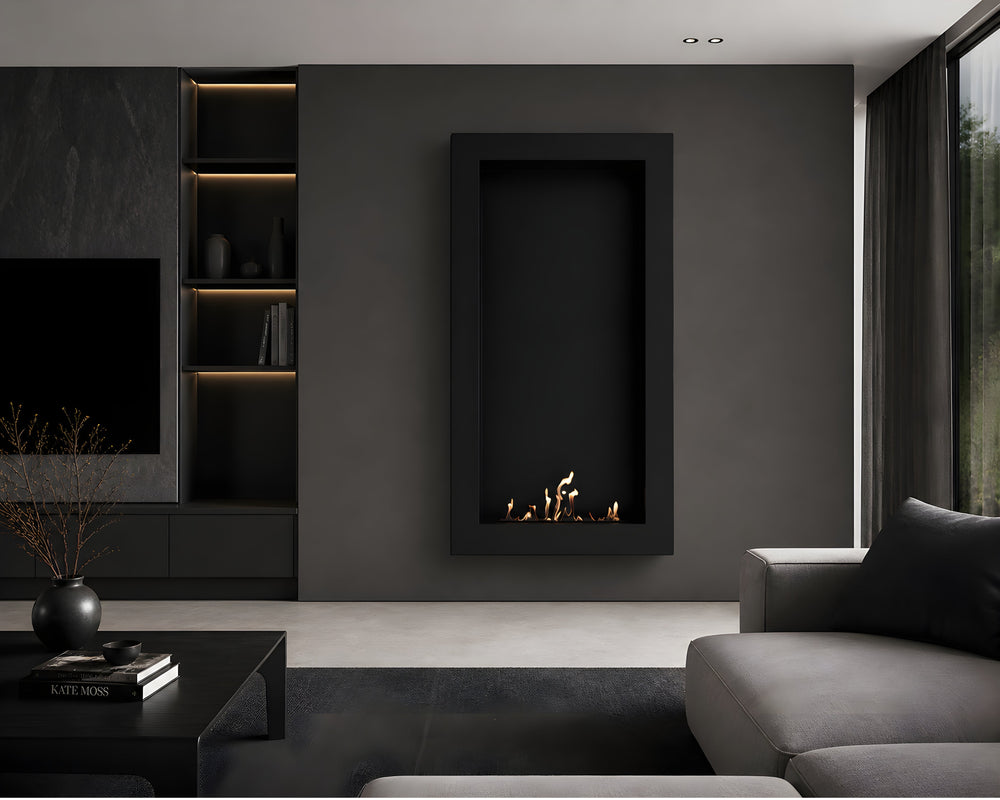 Selected Box Vertical Wall Mounting Fireplaces