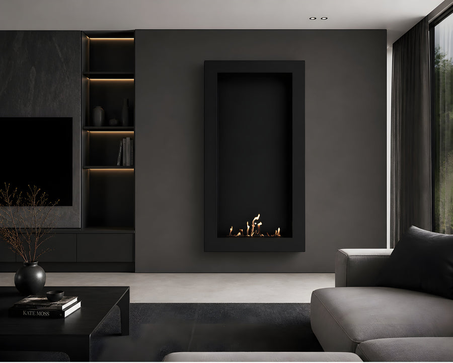 Selected Box Vertical Wall Mounting Fireplaces