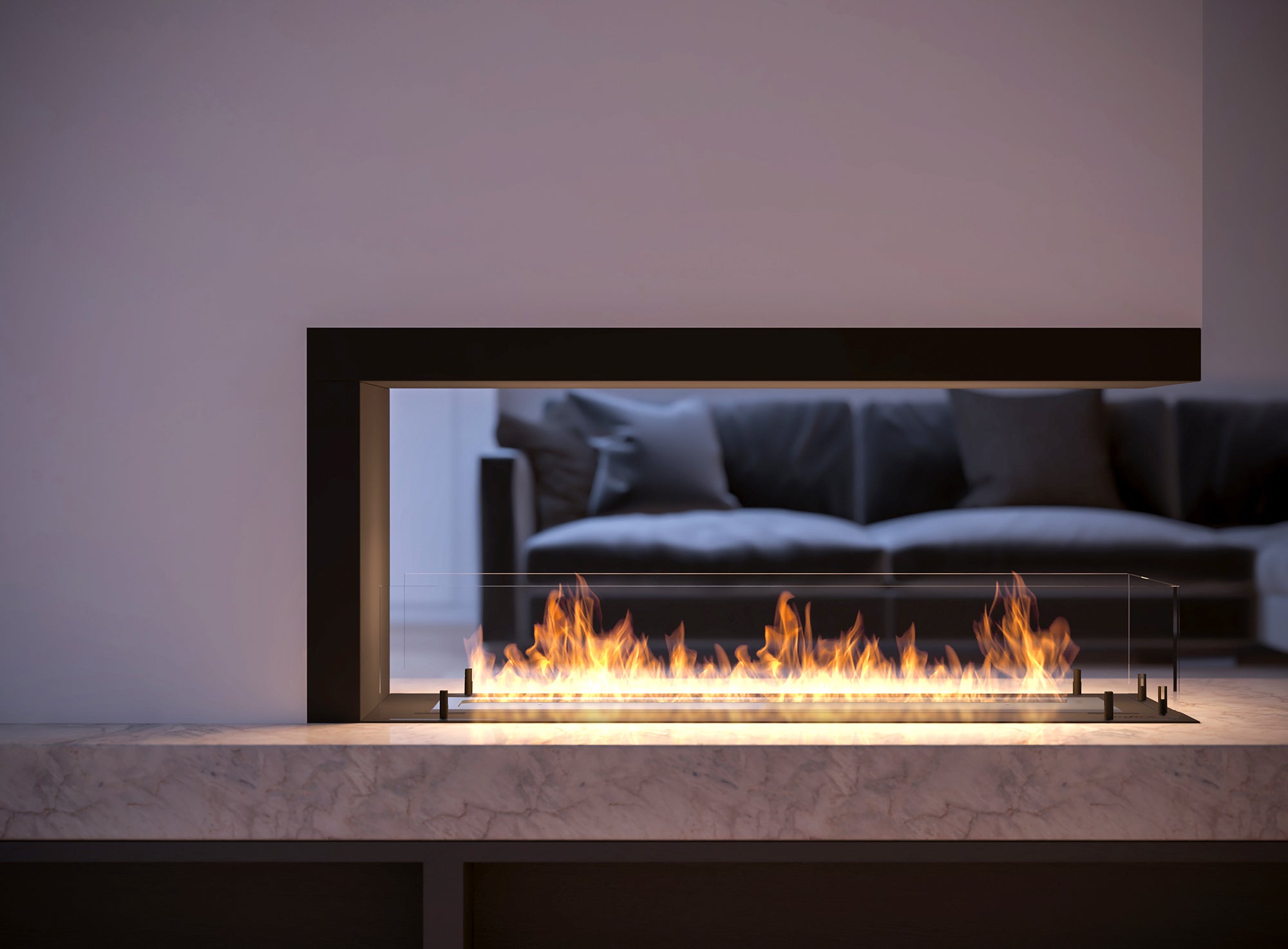 Inside U Bio Ethanol Built-in Fireplace 120 cm