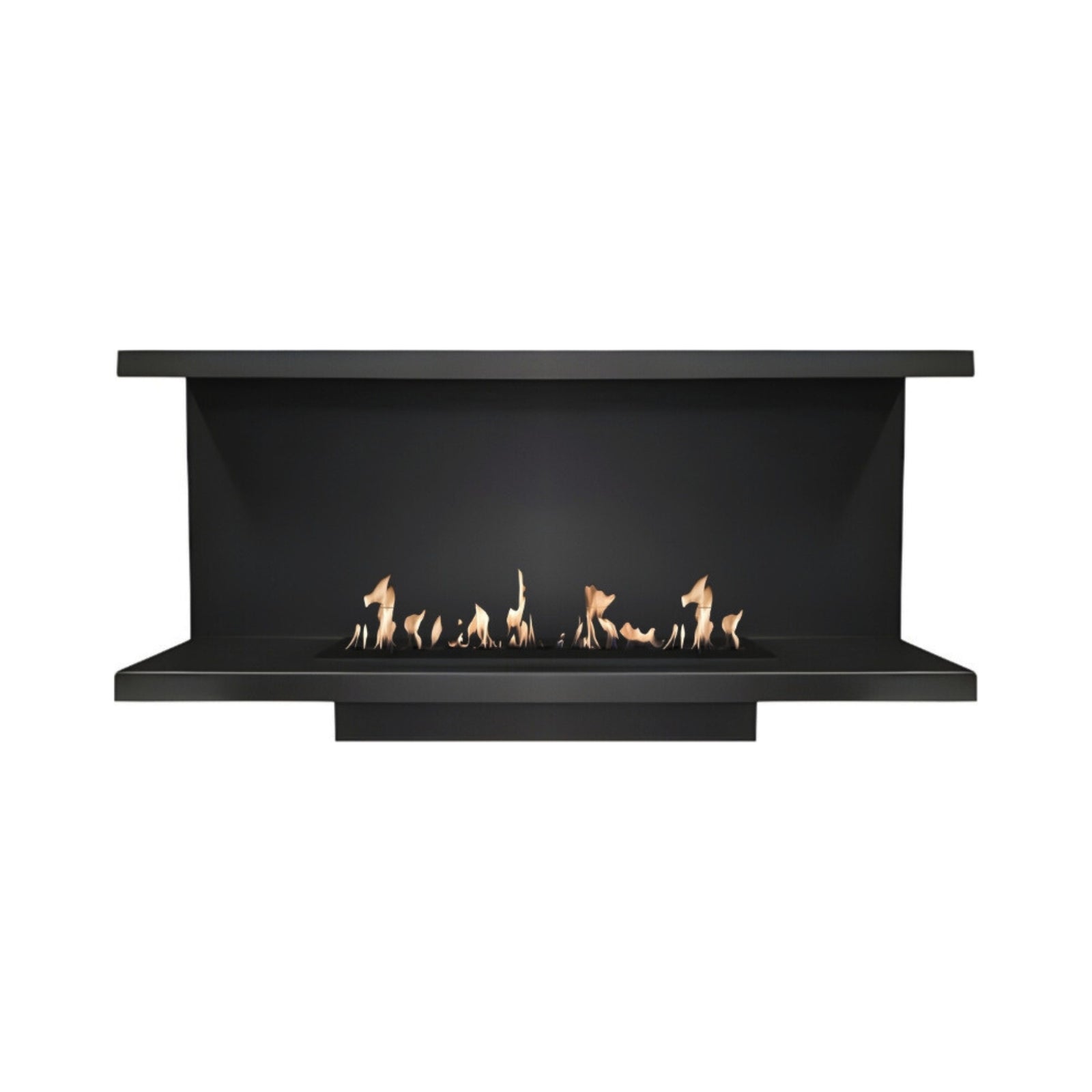 Made Three-sided built-in fireplace 100 cm