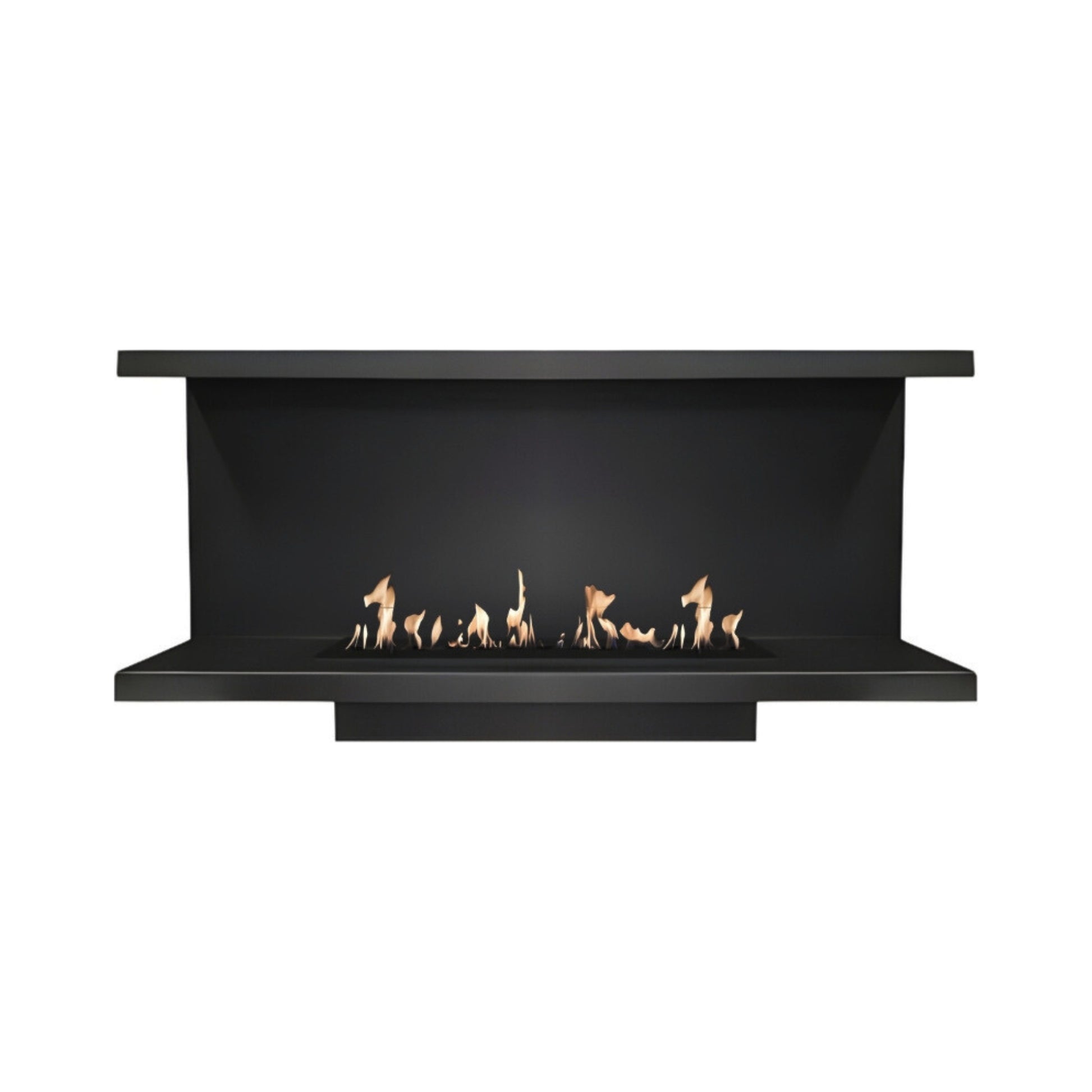 Made Three-sided built-in fireplace 100 cm