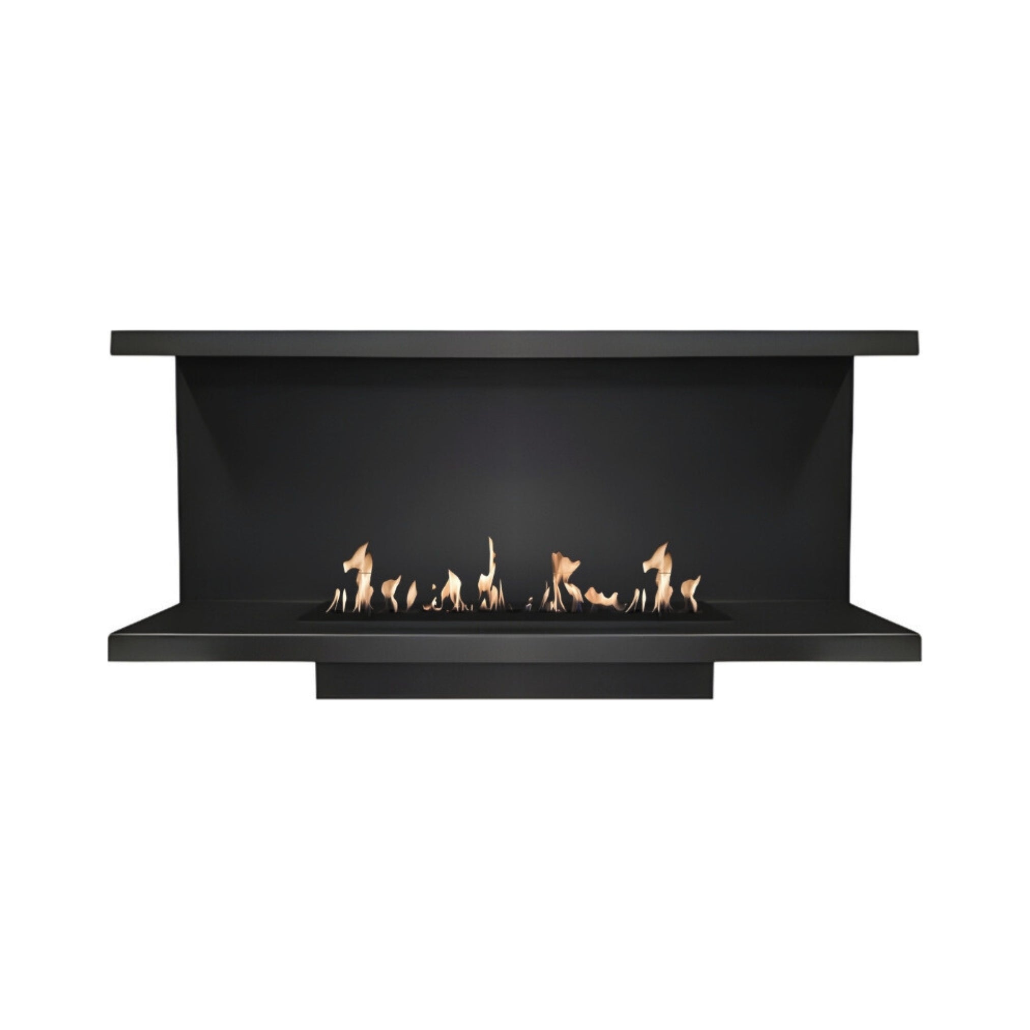 Made Three-sided built-in fireplace 100 cm