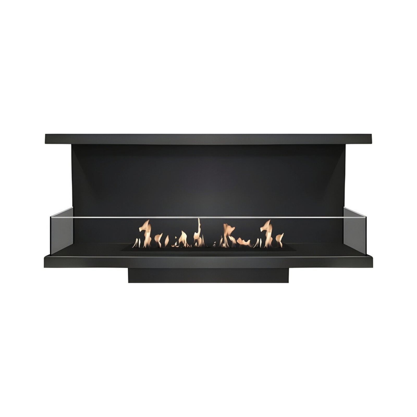 Made Three-sided built-in fireplace 100 cm
