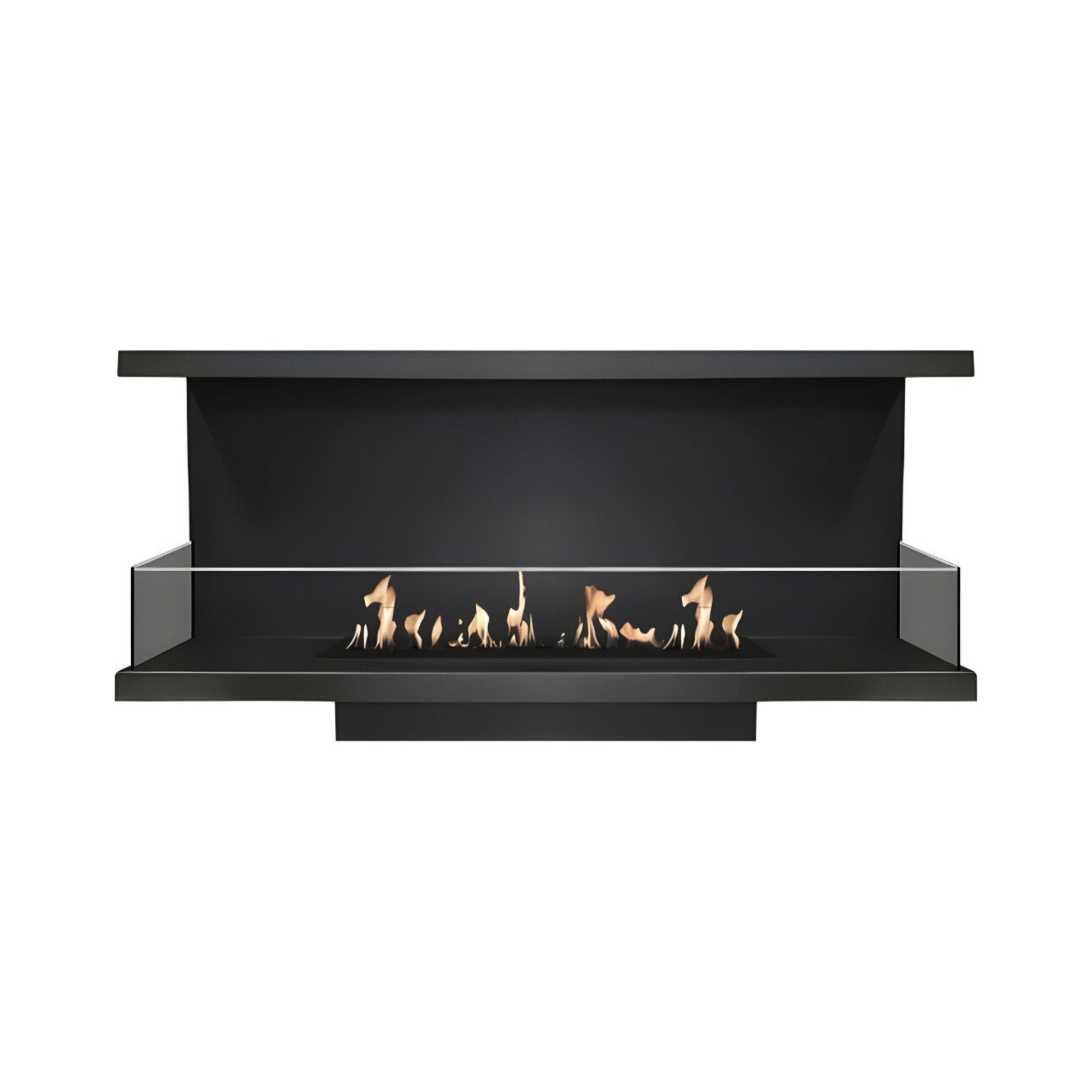 Made Three-sided built-in fireplace 100 cm