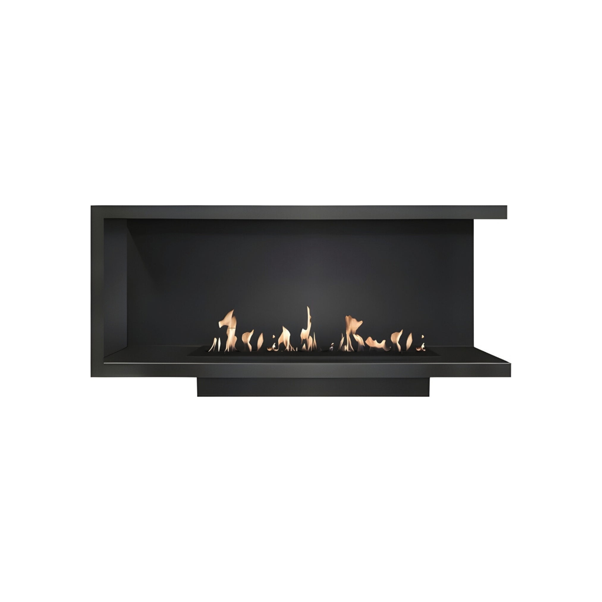 Base Right Built-in Corner Fireplace 100 cm