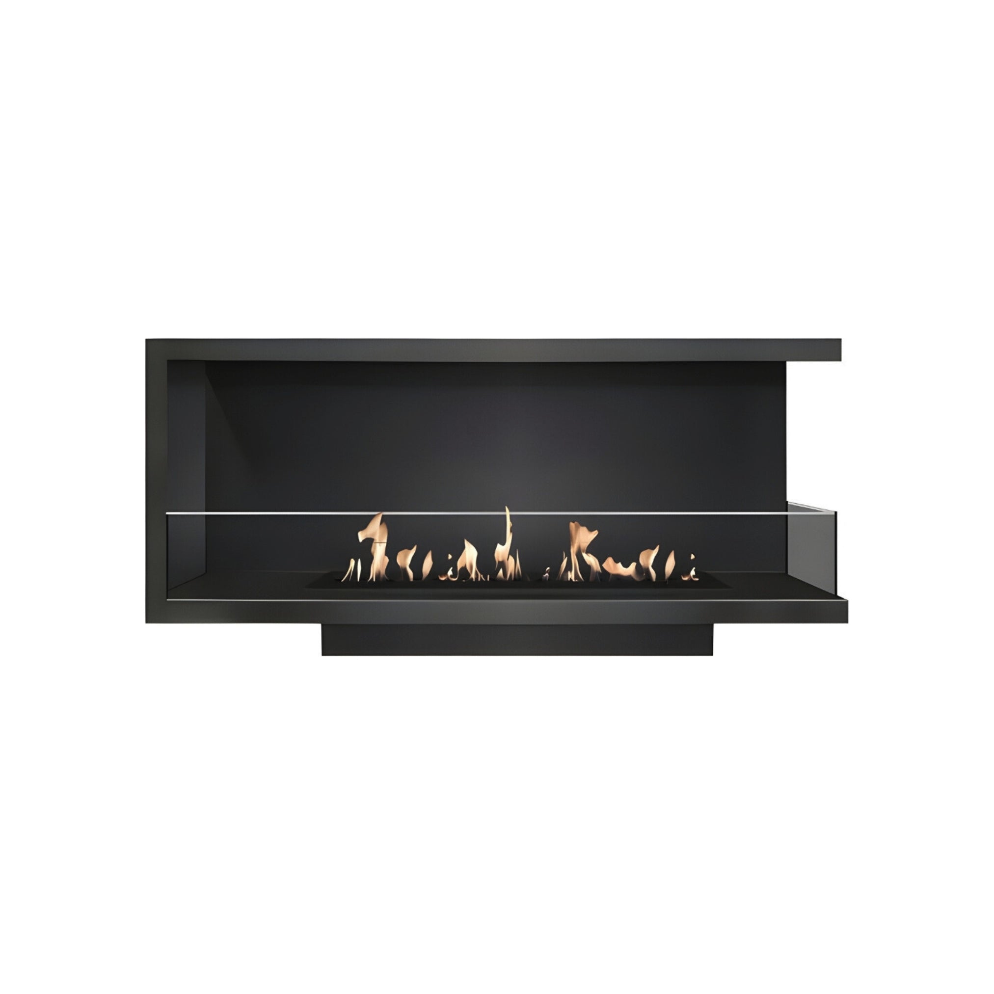 Base Right Built-in Corner Fireplace 100 cm