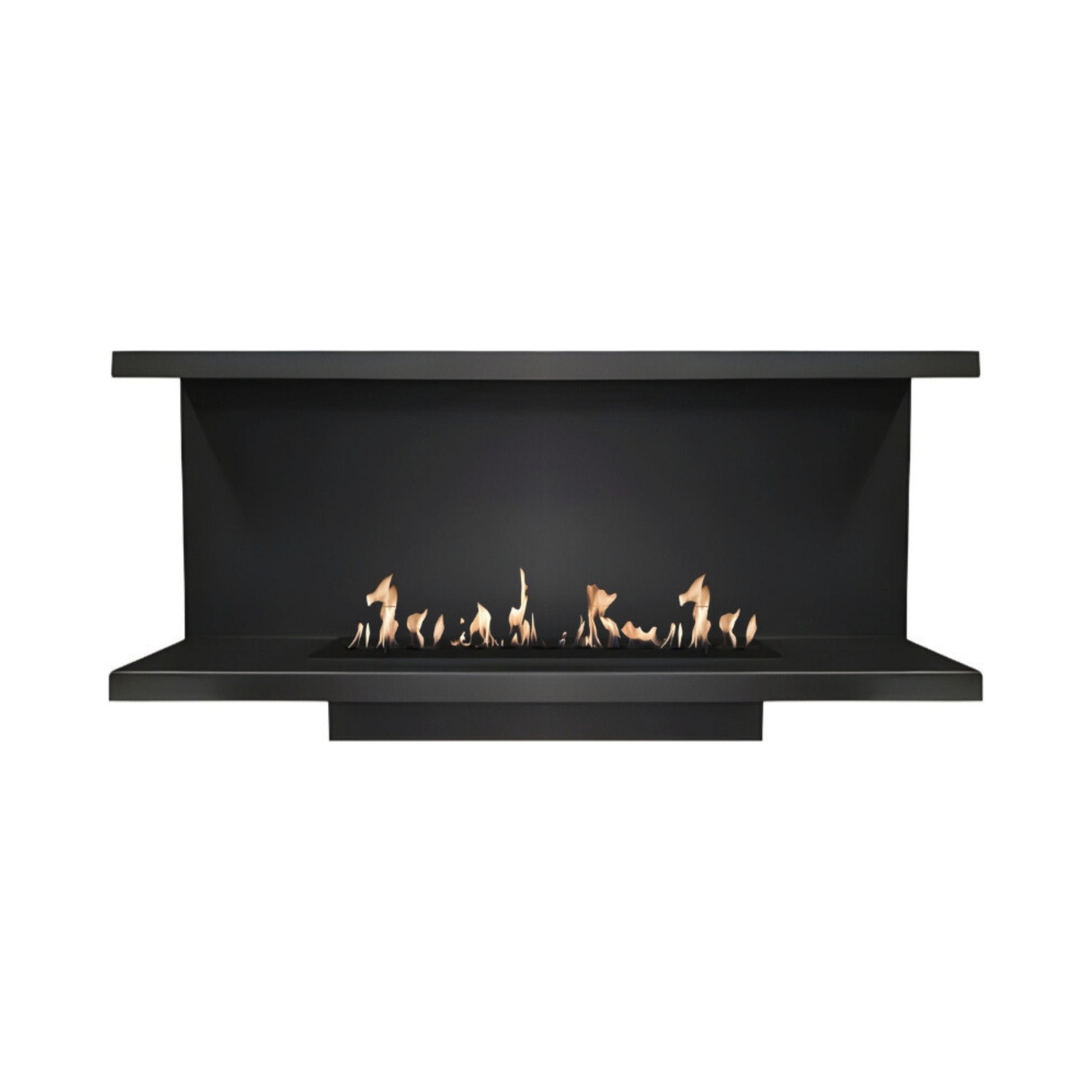 Made Three-sided built-in fireplace 110 cm