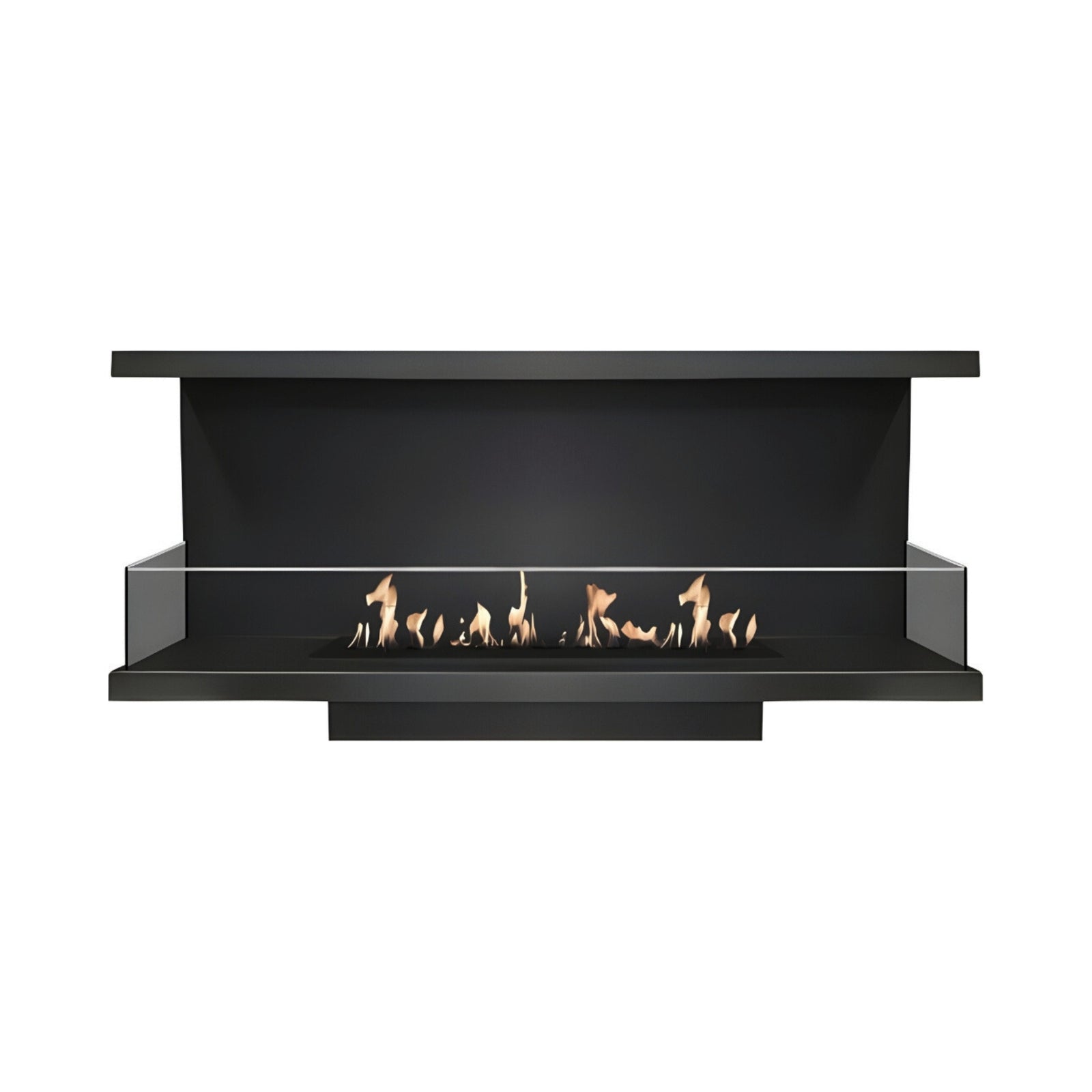 Made Three-sided built-in fireplace 110 cm