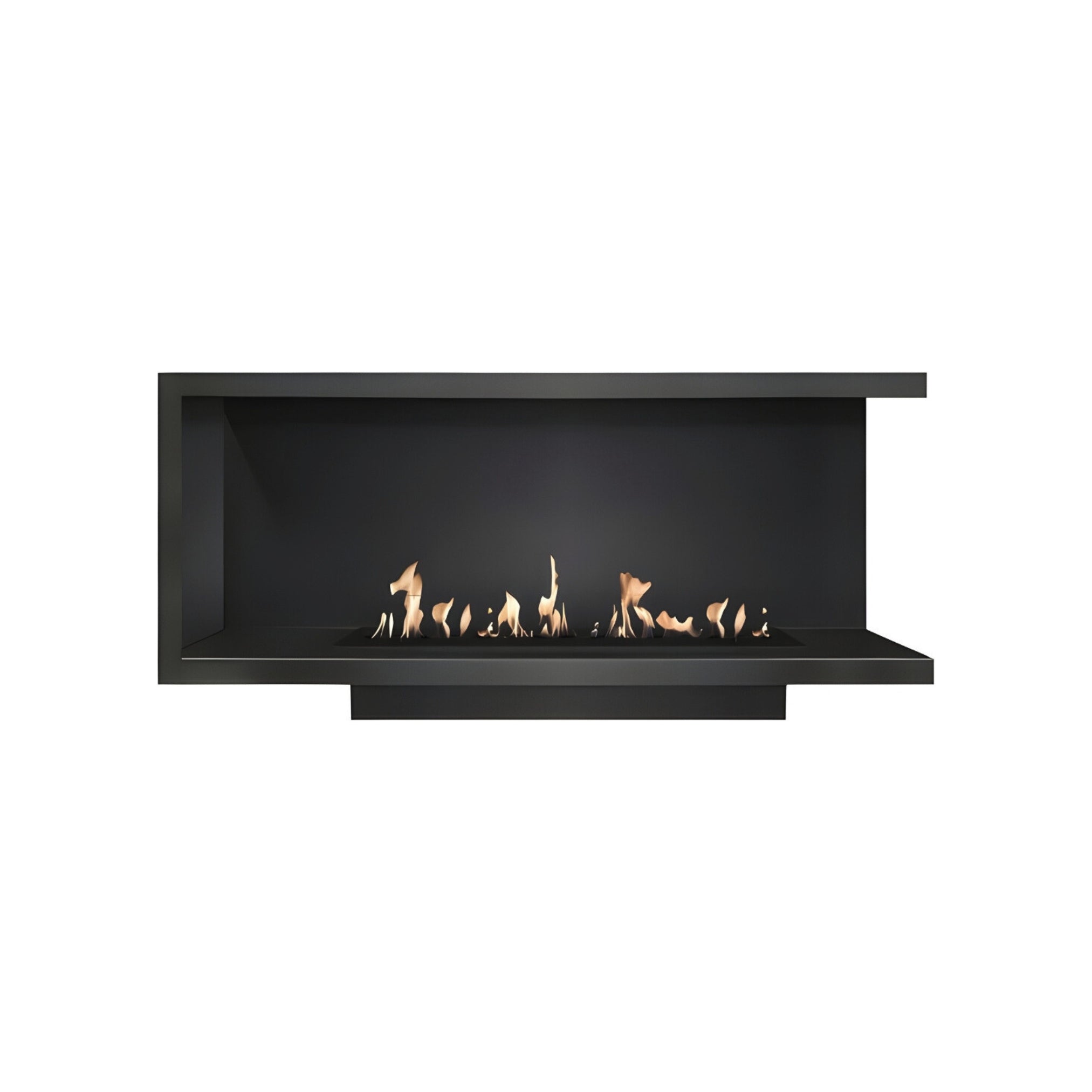 Base Right Built-in Corner Fireplace 110 cm