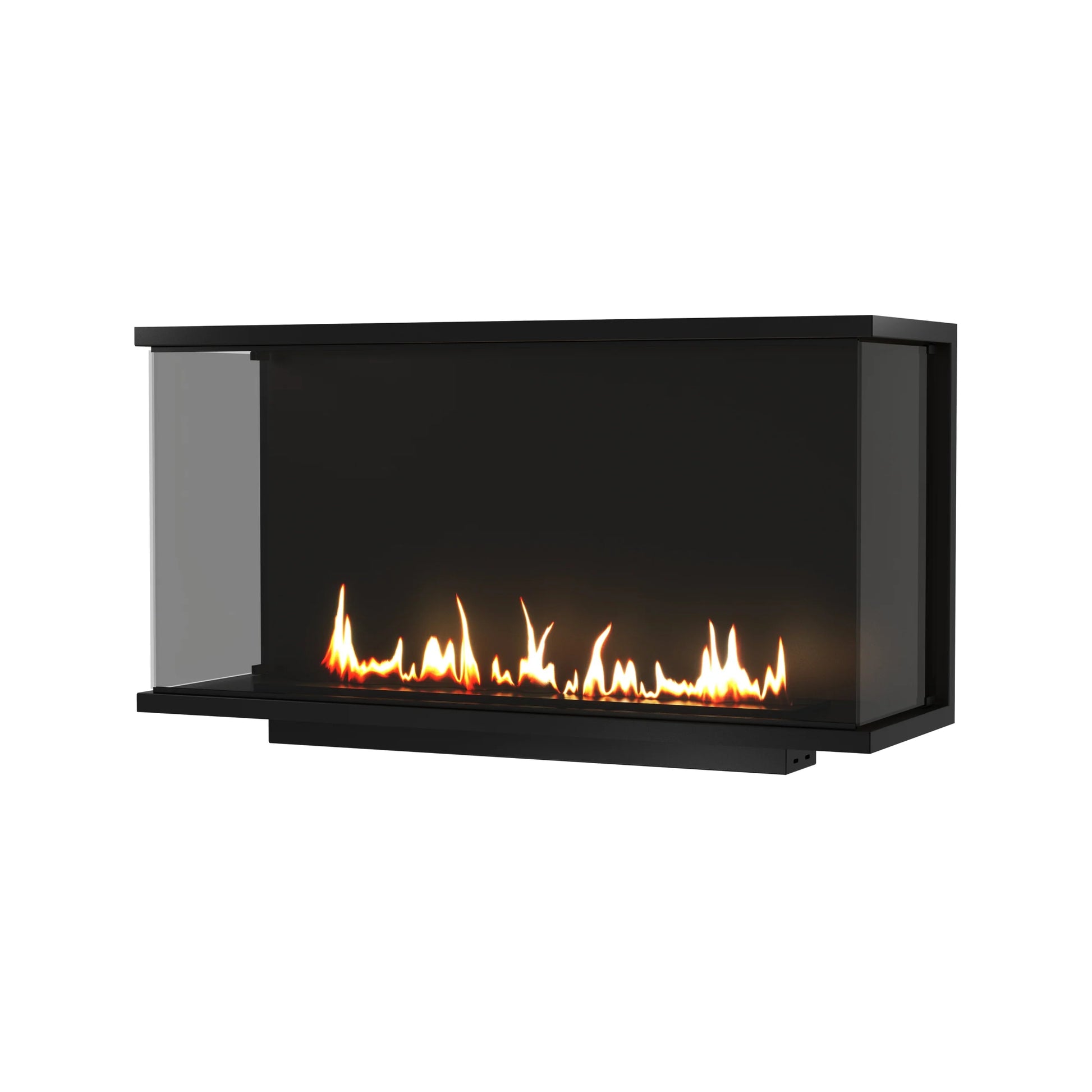 Made Three-sided Built-in Fireplace Full Glass 120 cm