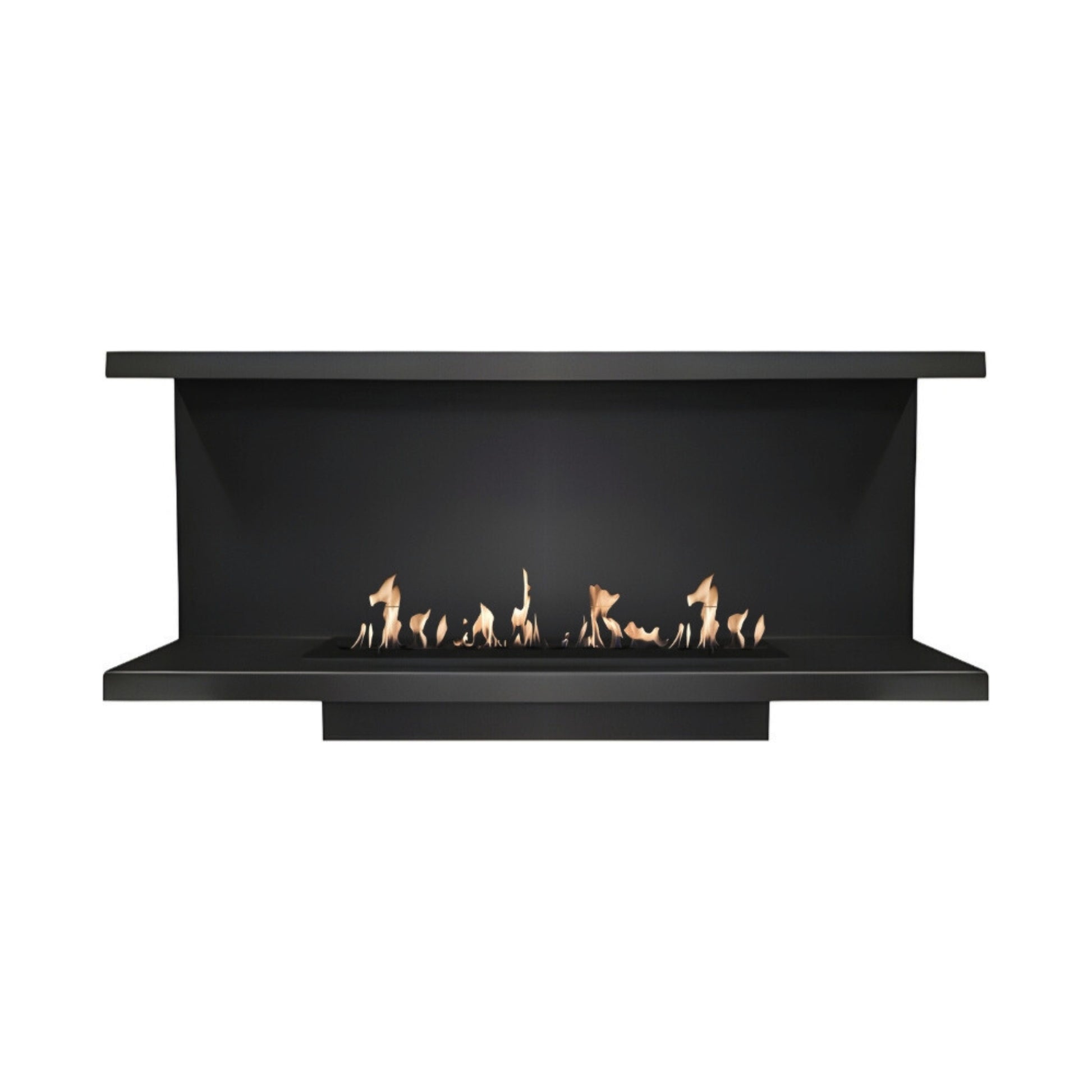 Made Three-sided built-in fireplace 120 cm