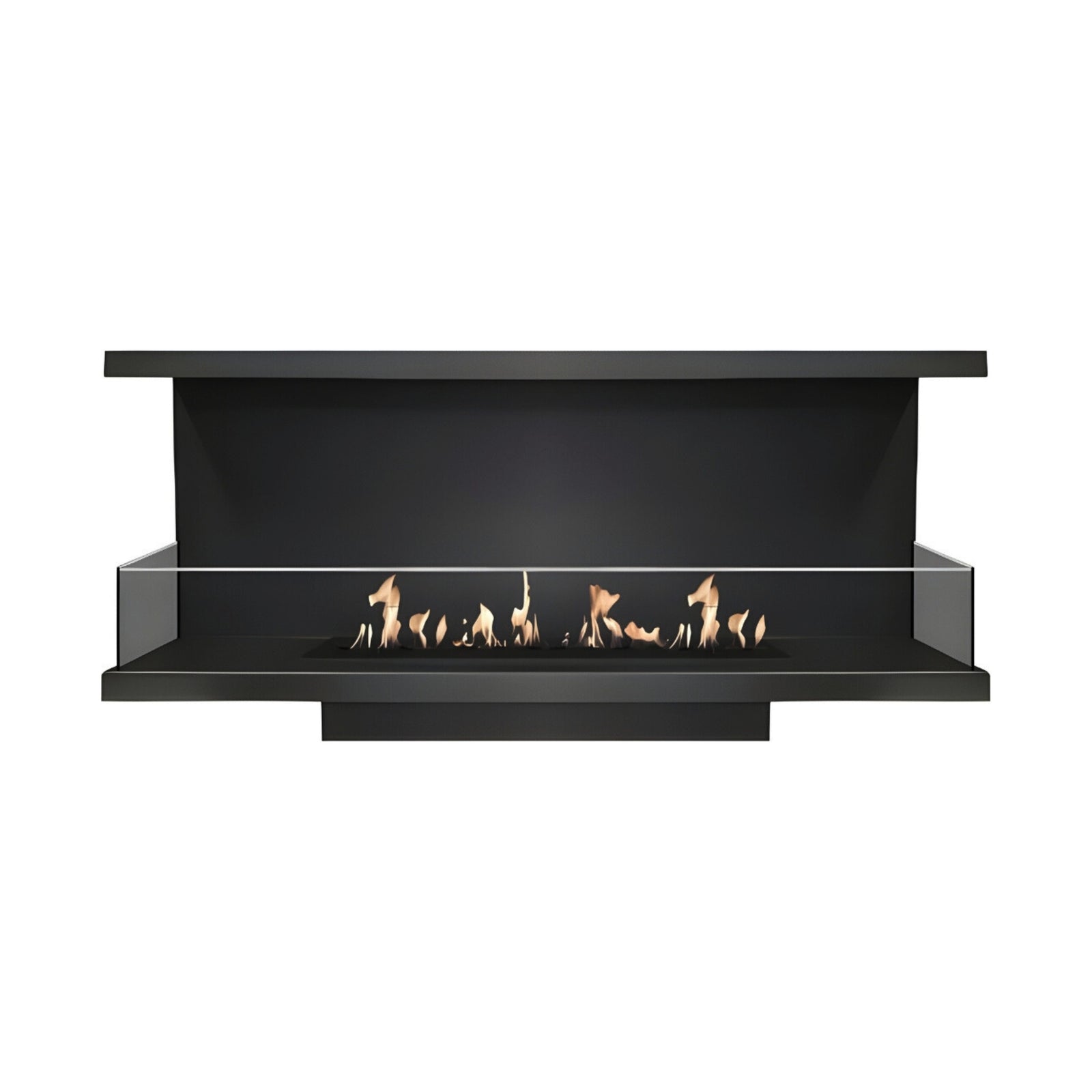 Made Three-sided built-in fireplace 120 cm