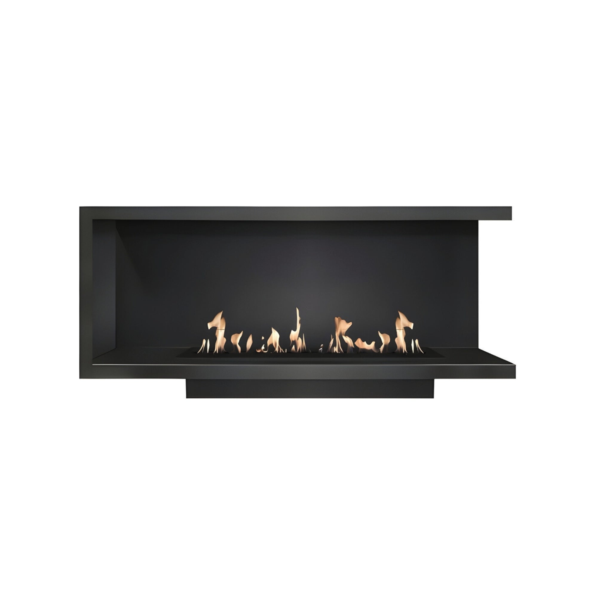 Base Right Built-in Corner Fireplace 120 cm