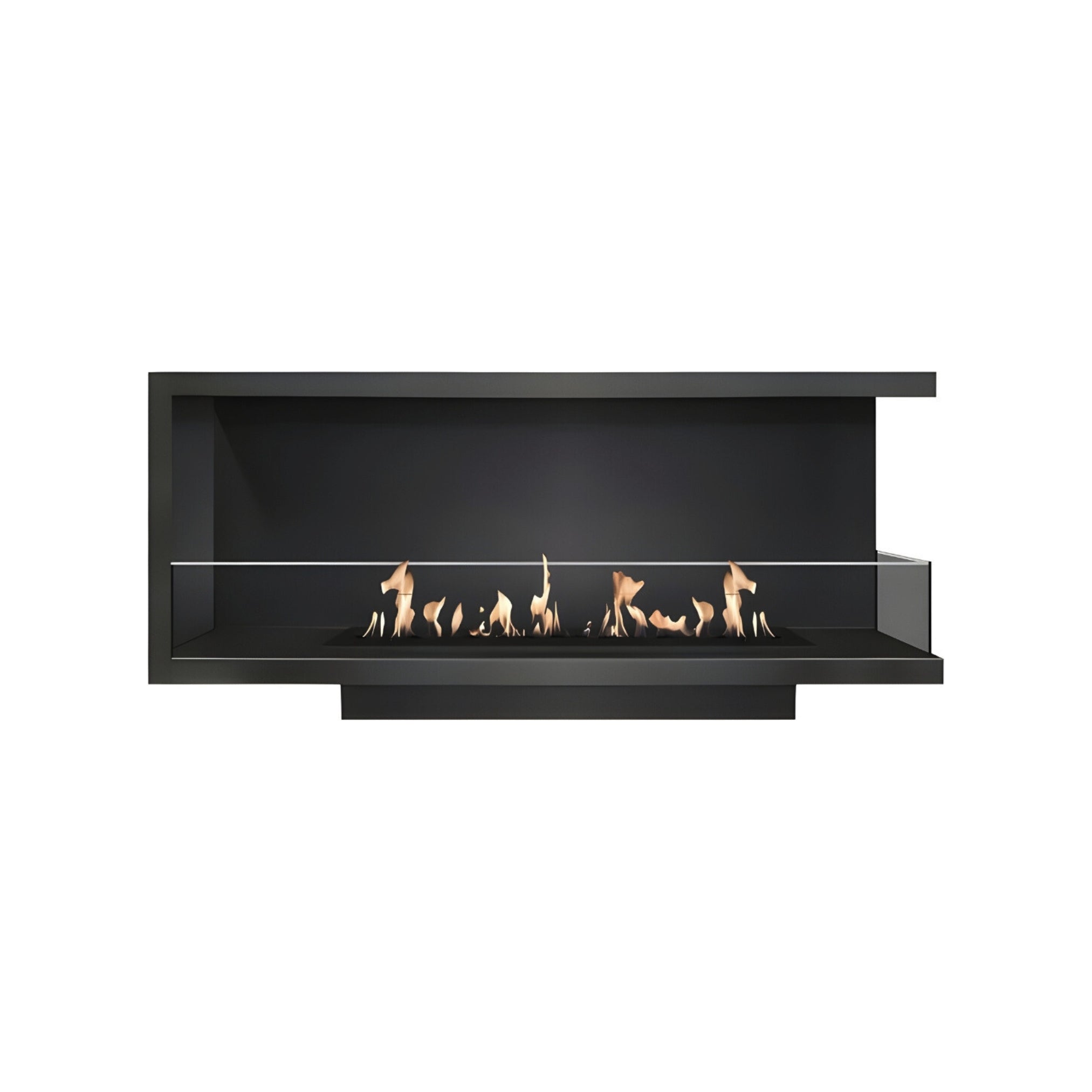 Base Right Built-in Corner Fireplace 120 cm