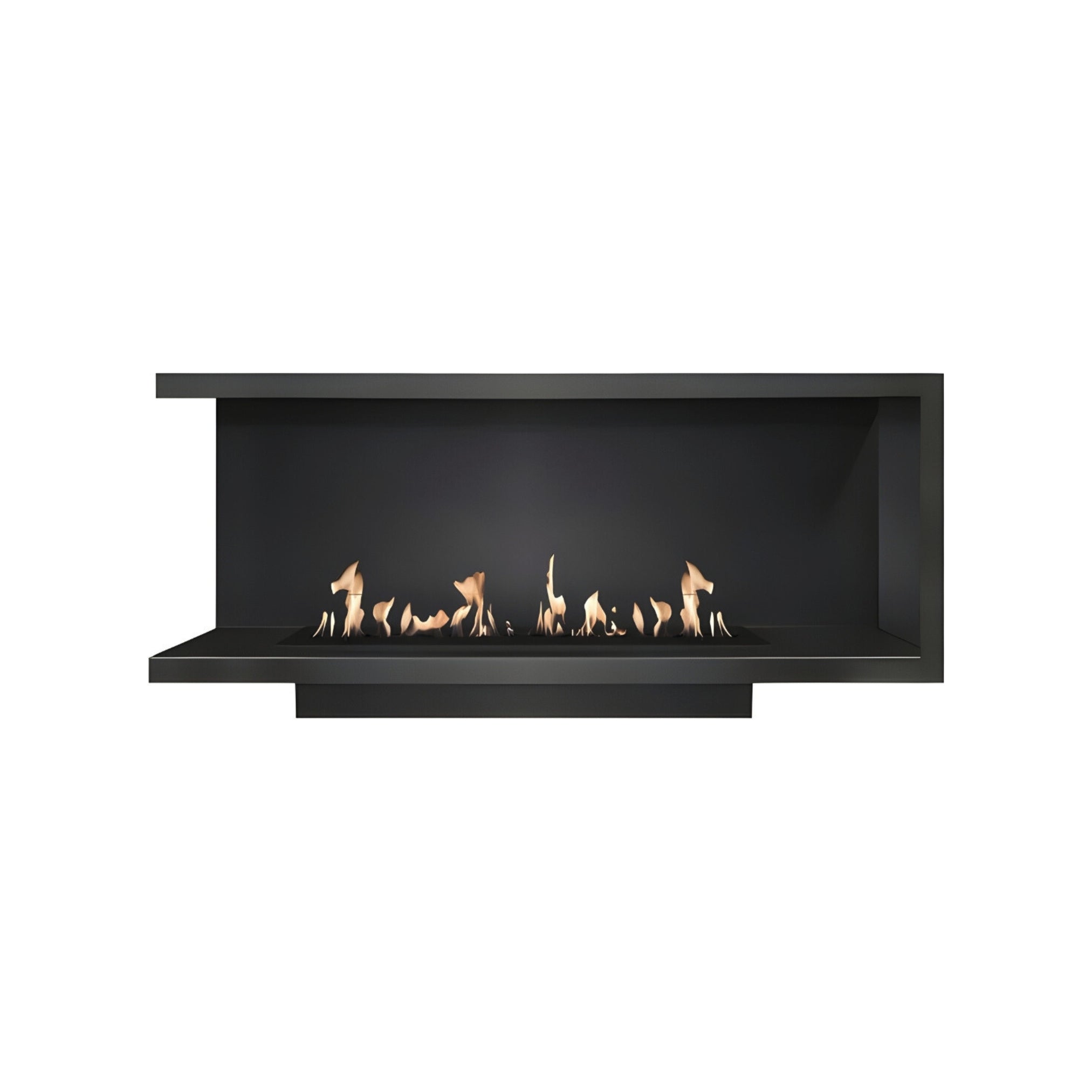 Base Left Built-in Corner Fireplace 130 cm