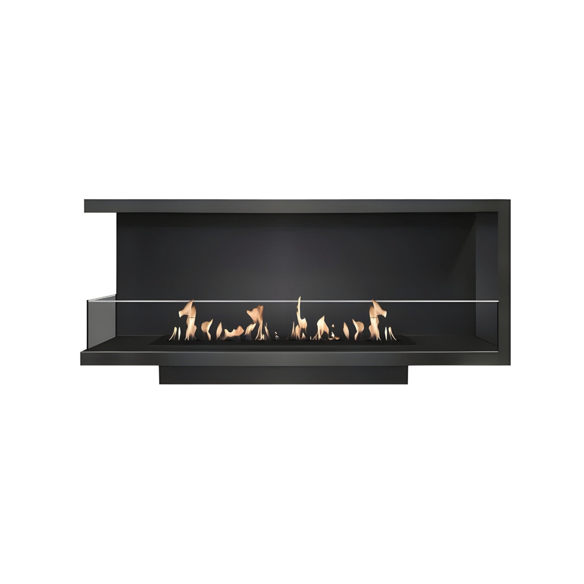 Base Left Built-in Corner Fireplace 130 cm – BIO ETHANOL FIREPLACE