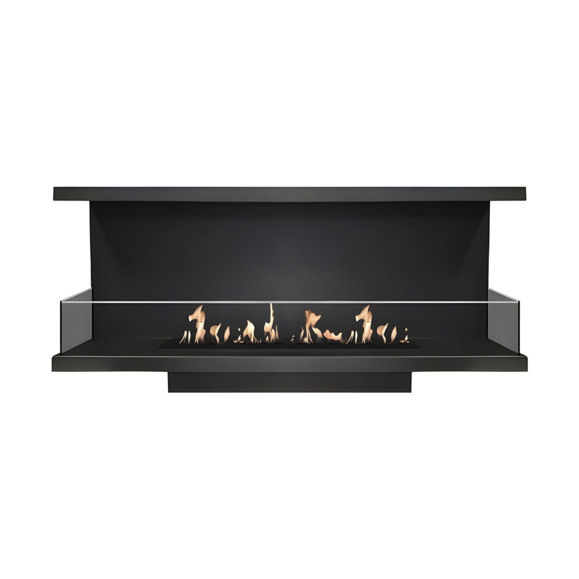 Made Three-sided built-in fireplace 130 cm