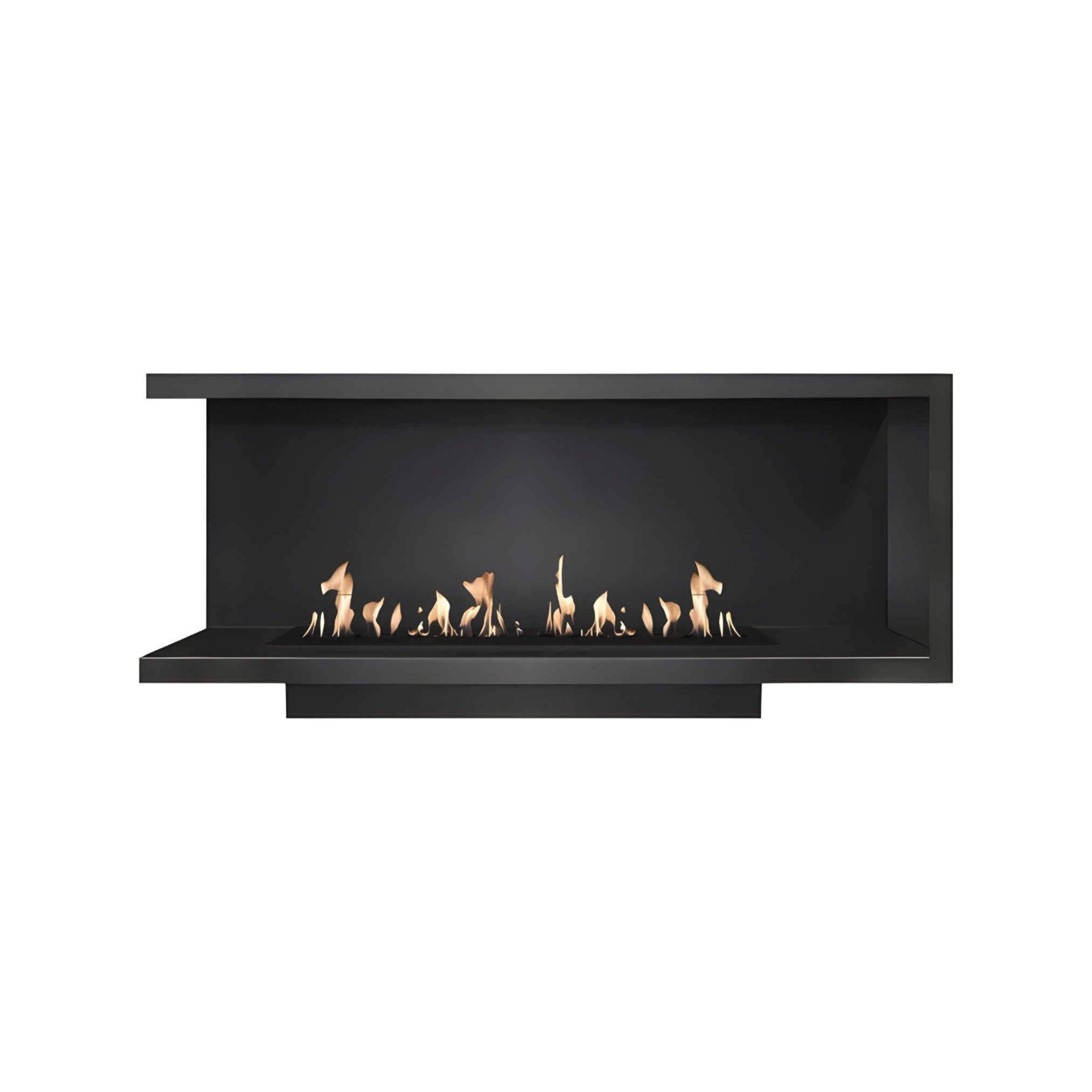 Base Left Built-in Corner Fireplace 140 cm