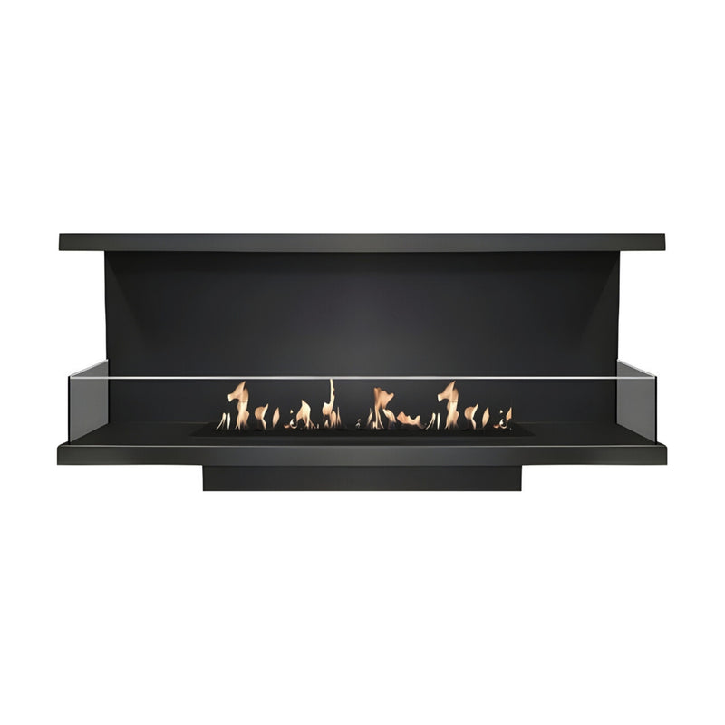 Made Three-sided built-in fireplace 140 cm