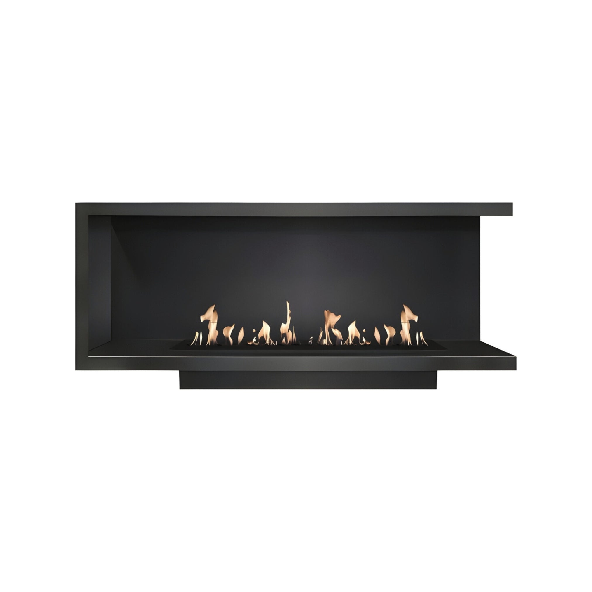 Base Right Built-in Corner Fireplace 140 cm