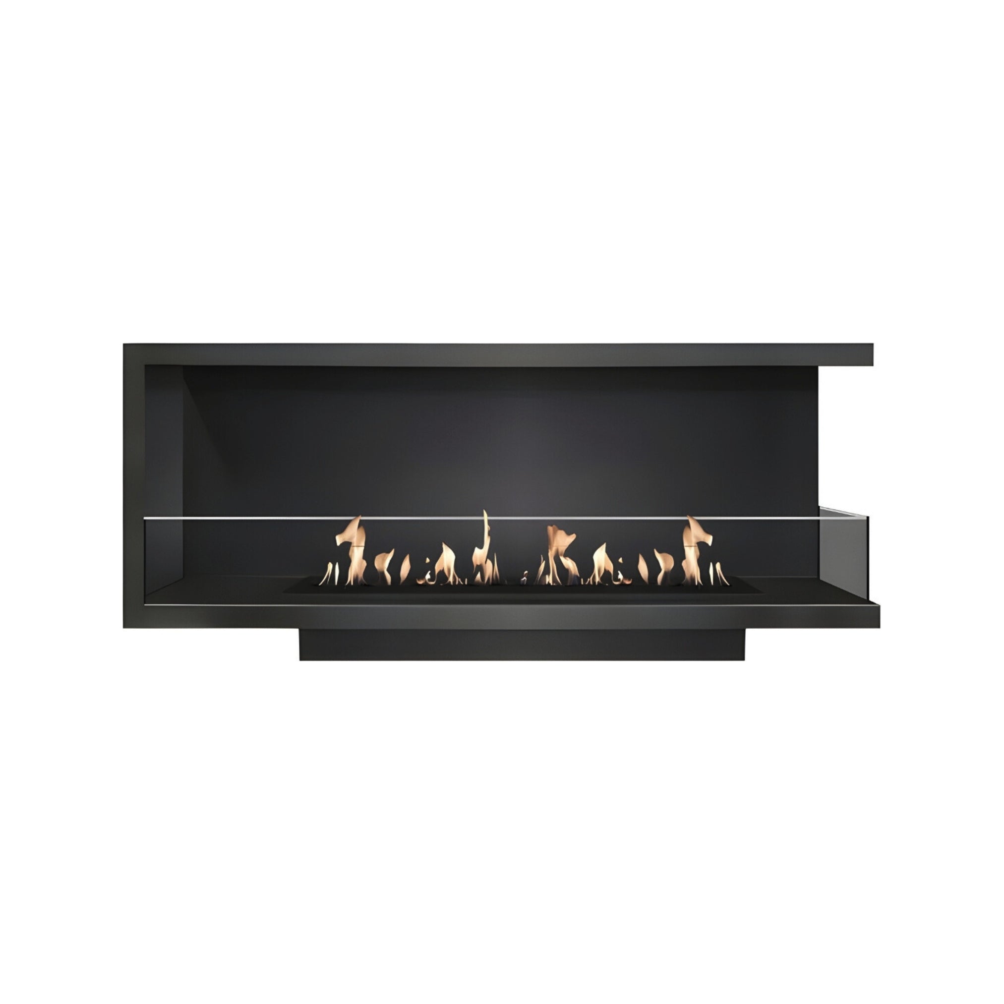 Base Right Built-in Corner Fireplace 140 cm