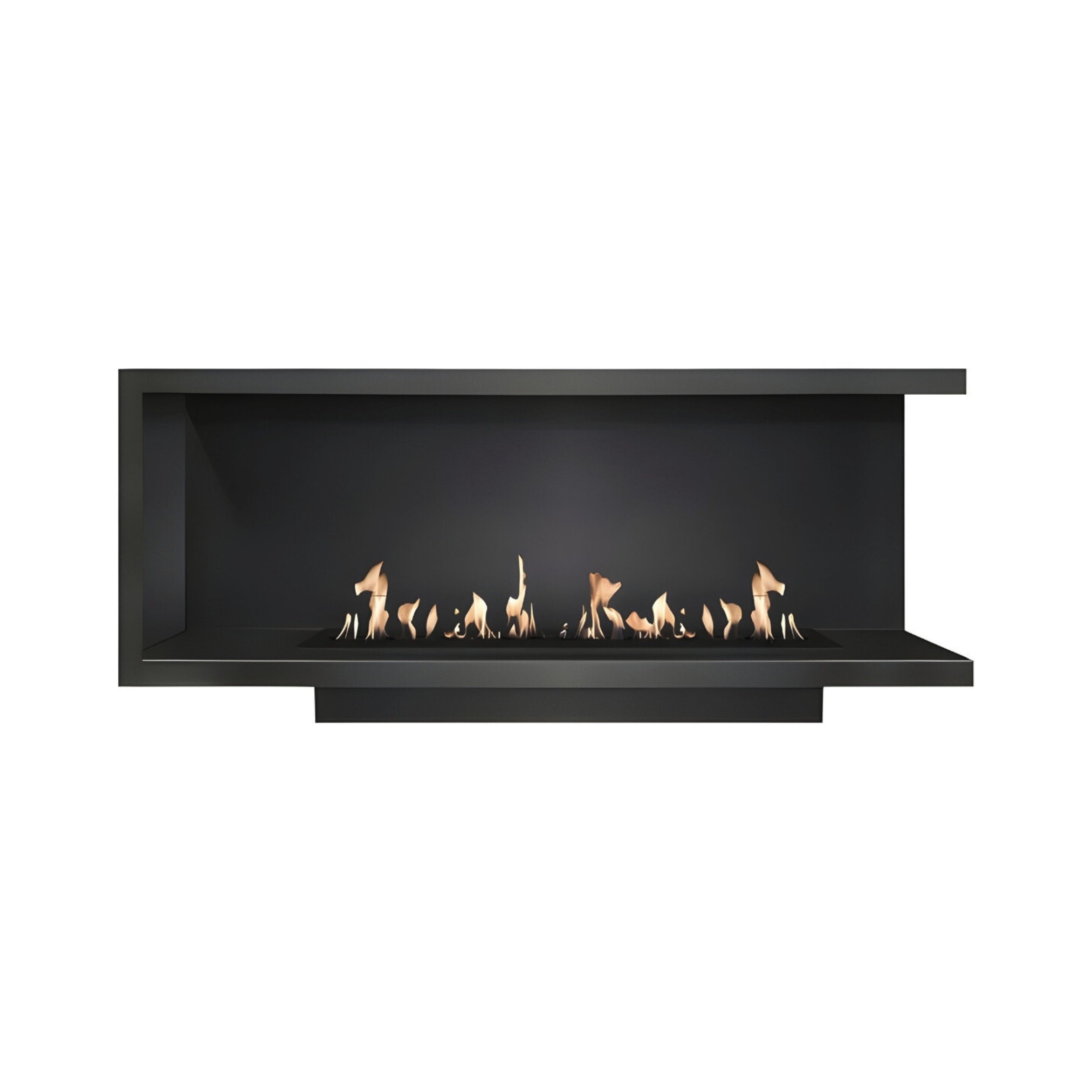 Base Right Built-in Corner Fireplace 150 cm